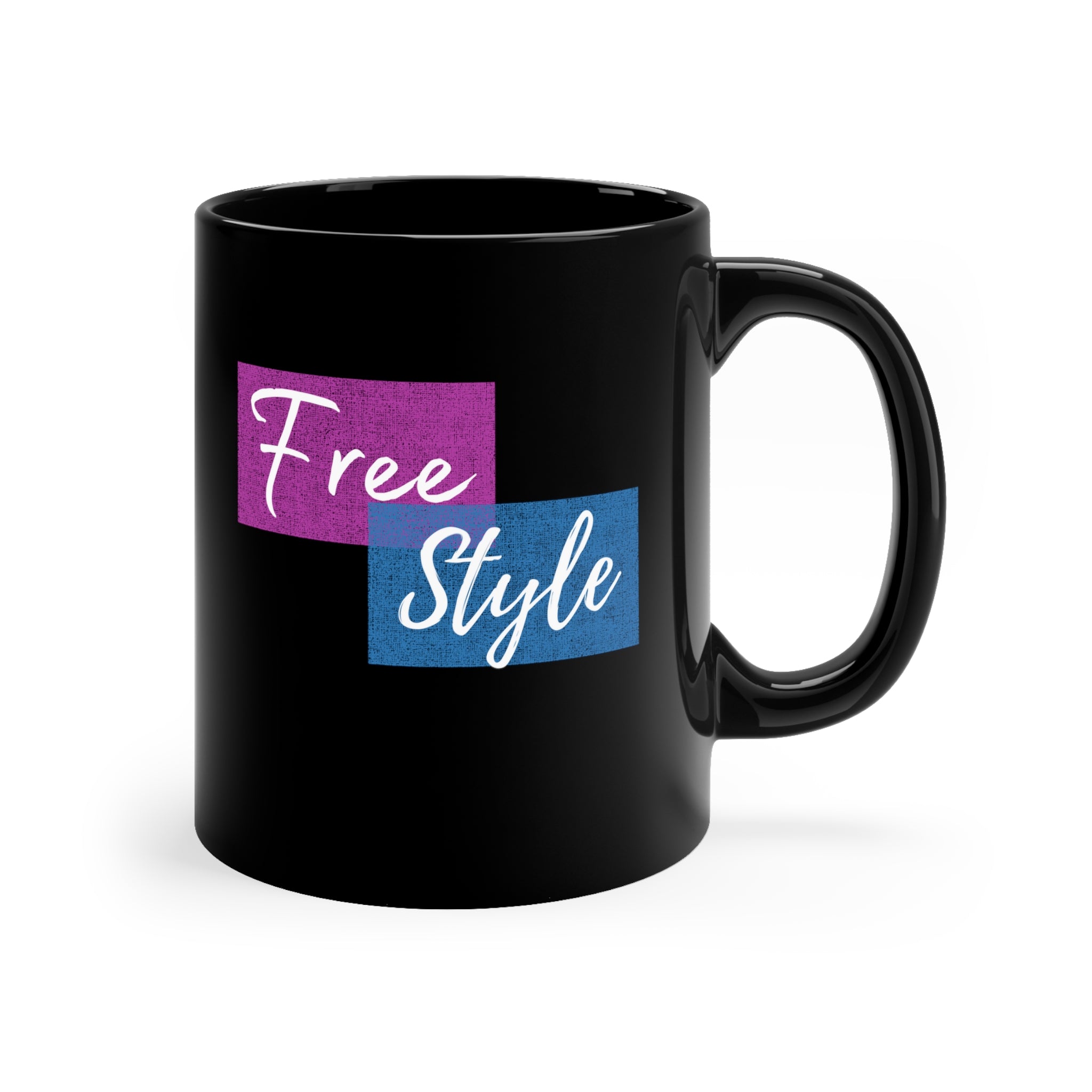 Free Style 11oz Black Mug