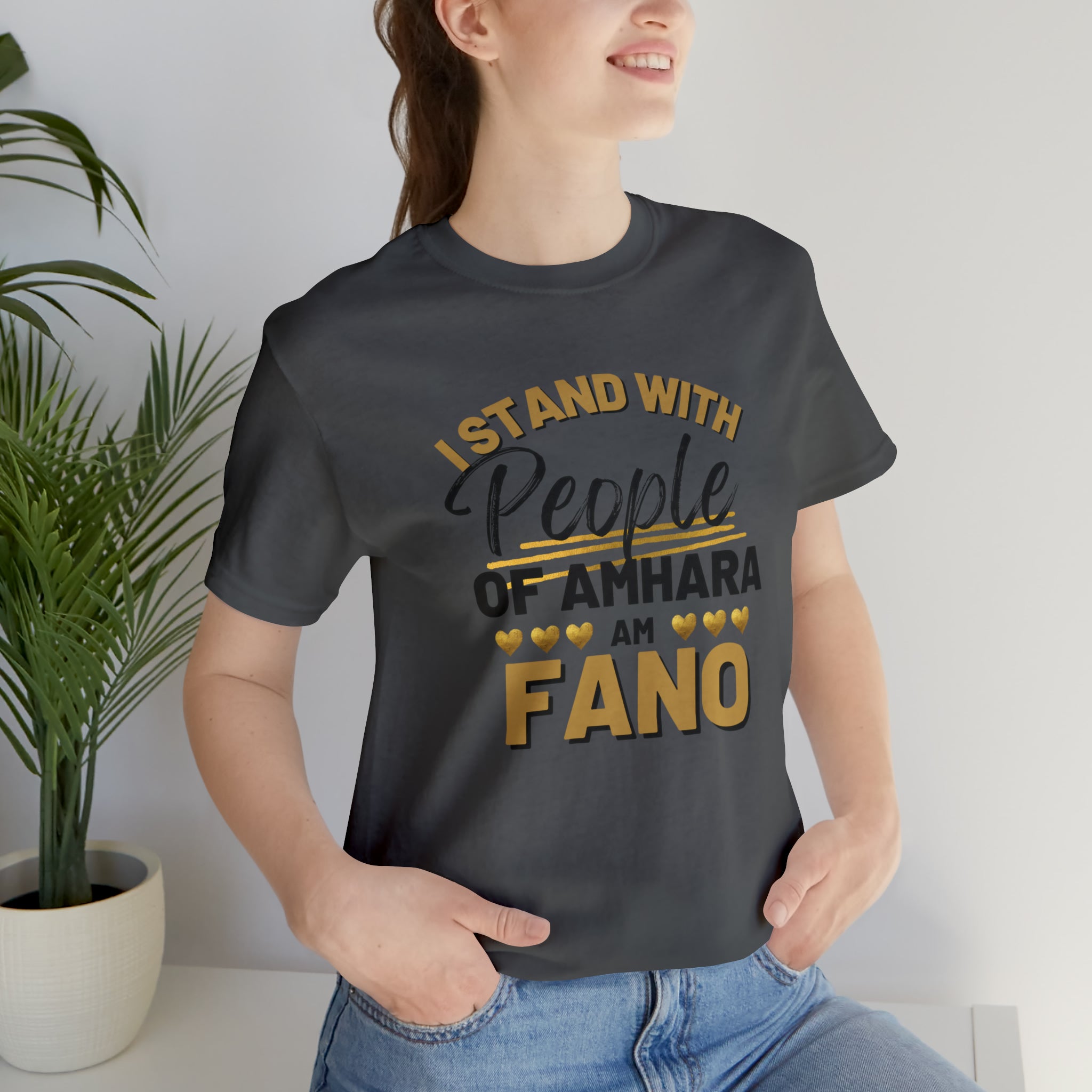 I STAND WITH FANO UNISEX JERSEY TEE