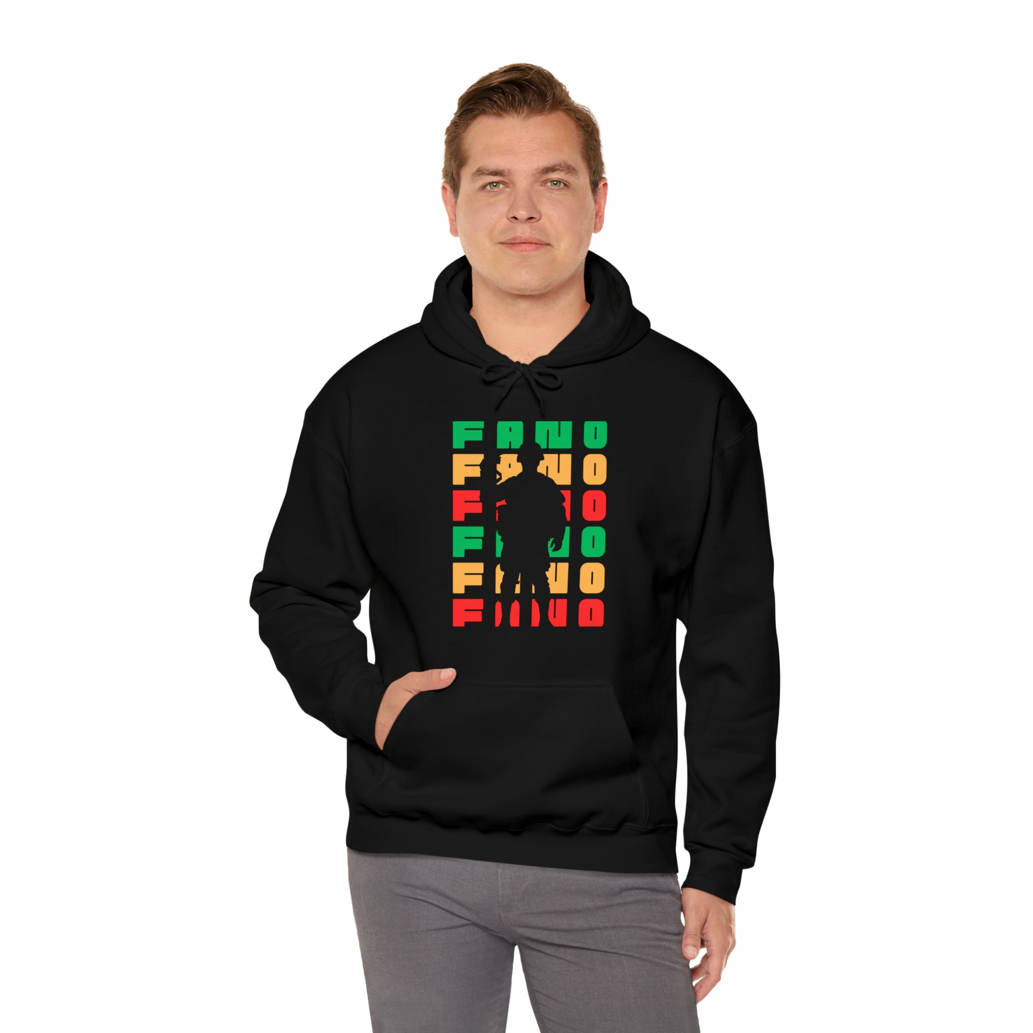 FLAG BACKGROUND FANO UNISEX HOODIE™