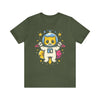 Astronaut Cat Unisex Jersey Short Sleeve Tee