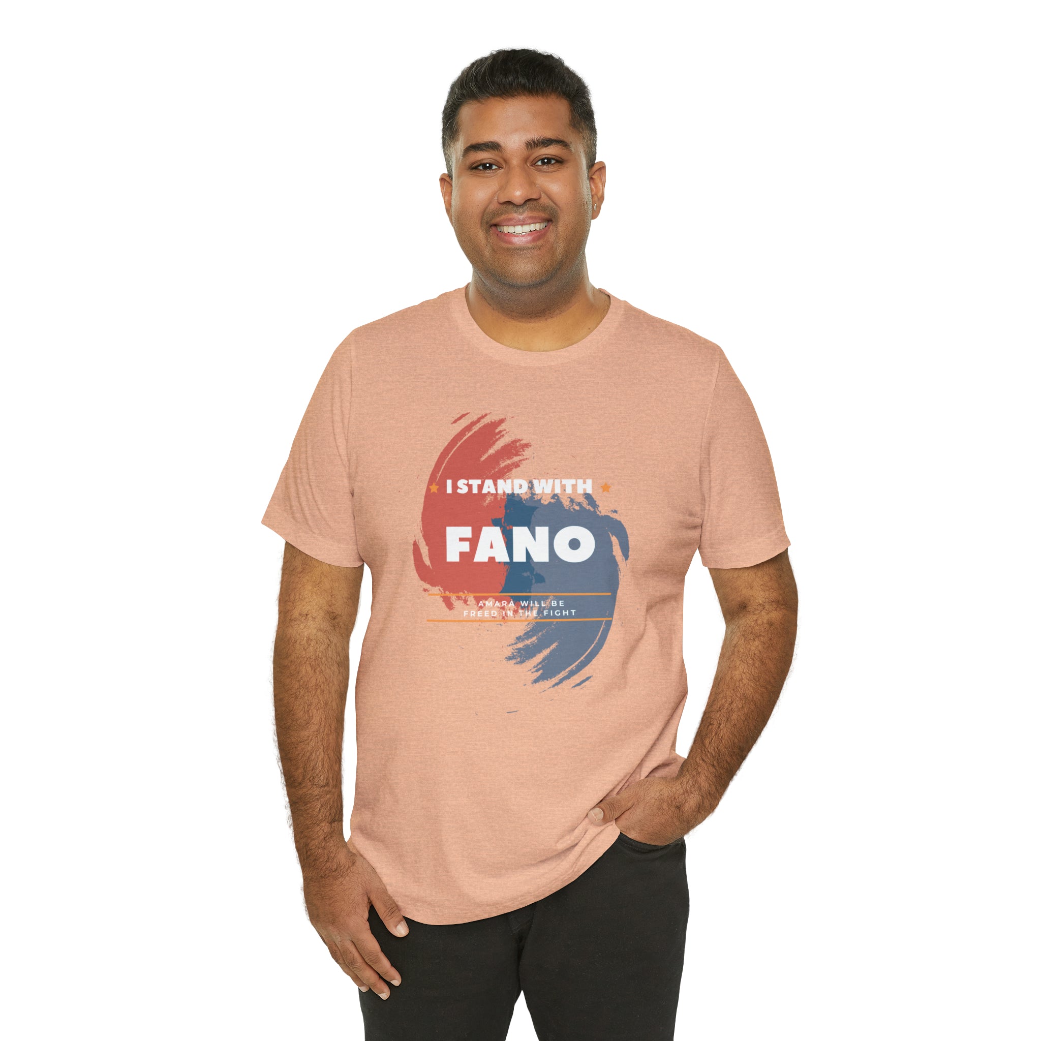 I STAND WITH FANO UNISEX JERSEY TEE