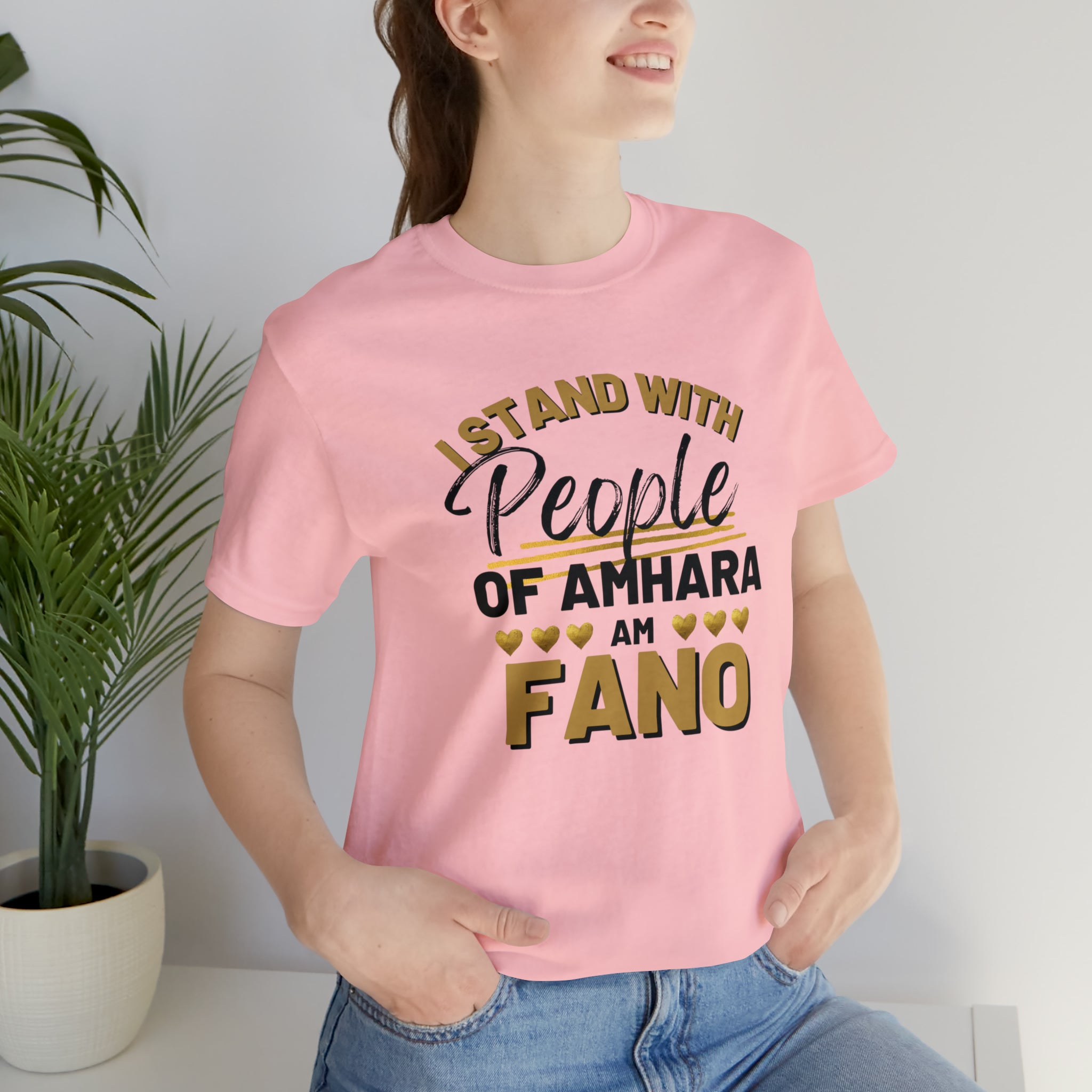 I STAND WITH FANO UNISEX JERSEY TEE