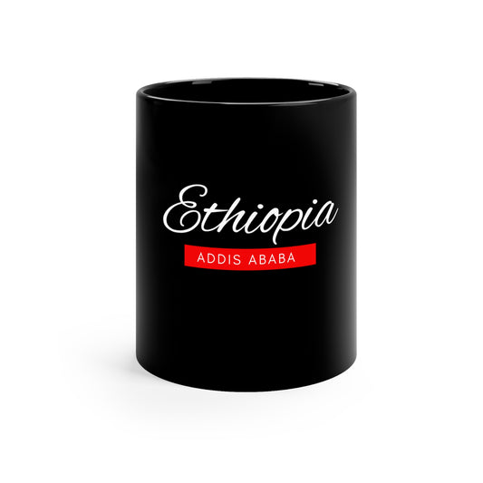 Ethiopia 11oz Black Mug