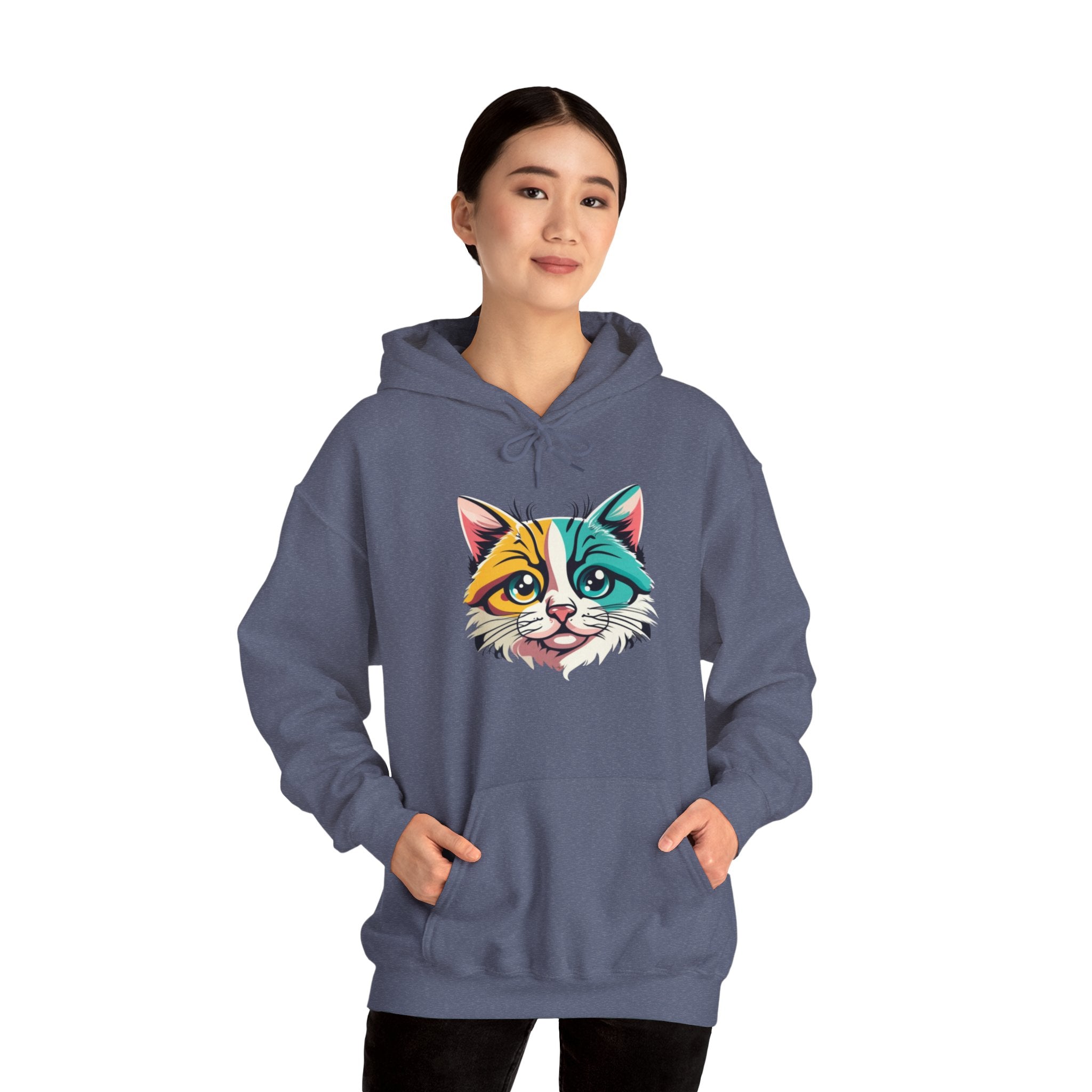 Cat Unisex Heavy Blend™ Hooded Sweatshirt