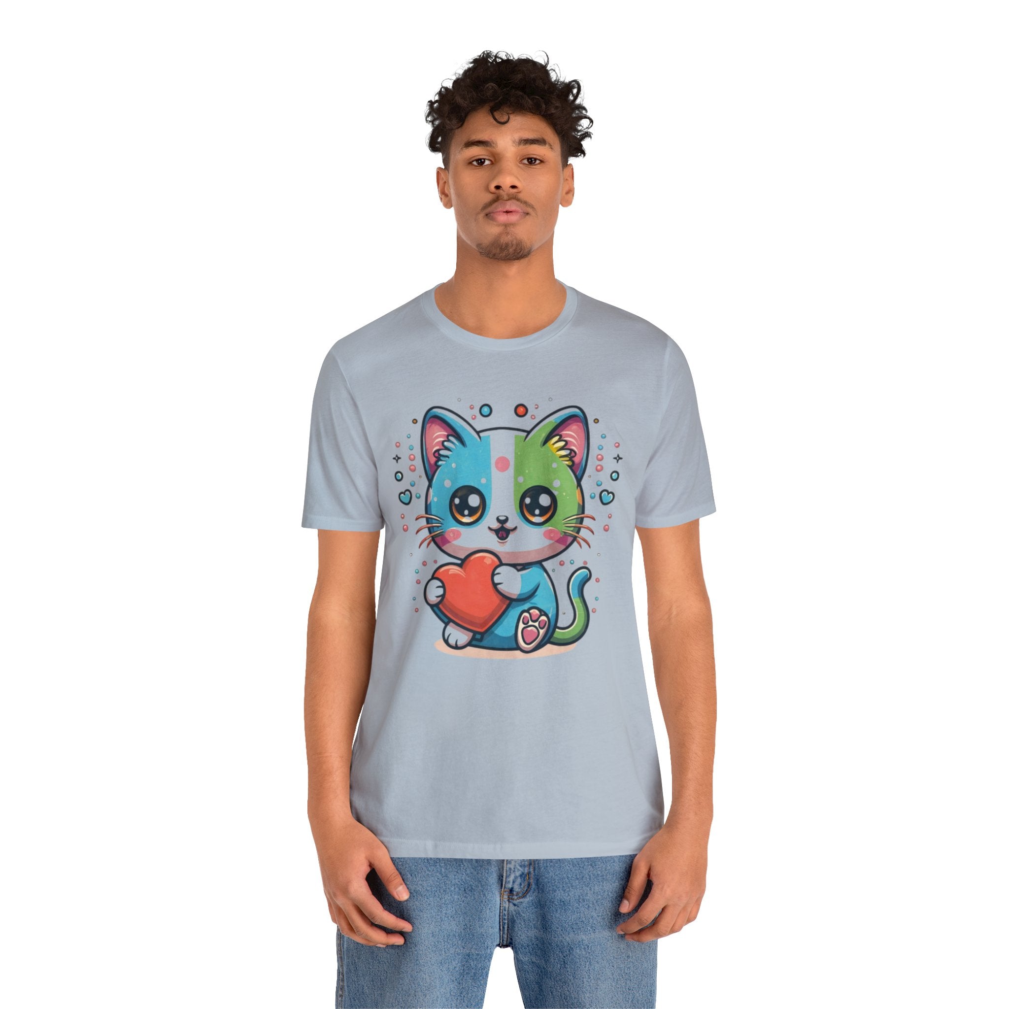 Cute Cat Unisex Jersey Short Sleeve Tee