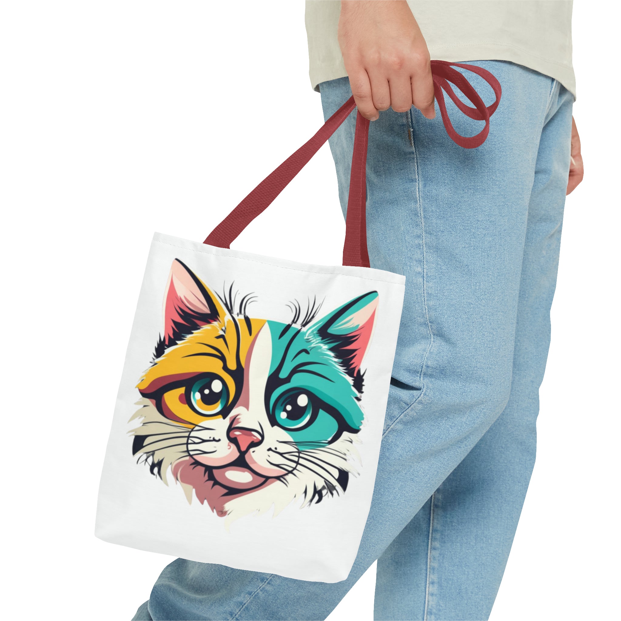 Cat Face Tote Bag (AOP)