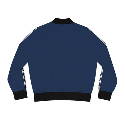 Nuvia blue Women's Bomber Jacket (AOP)