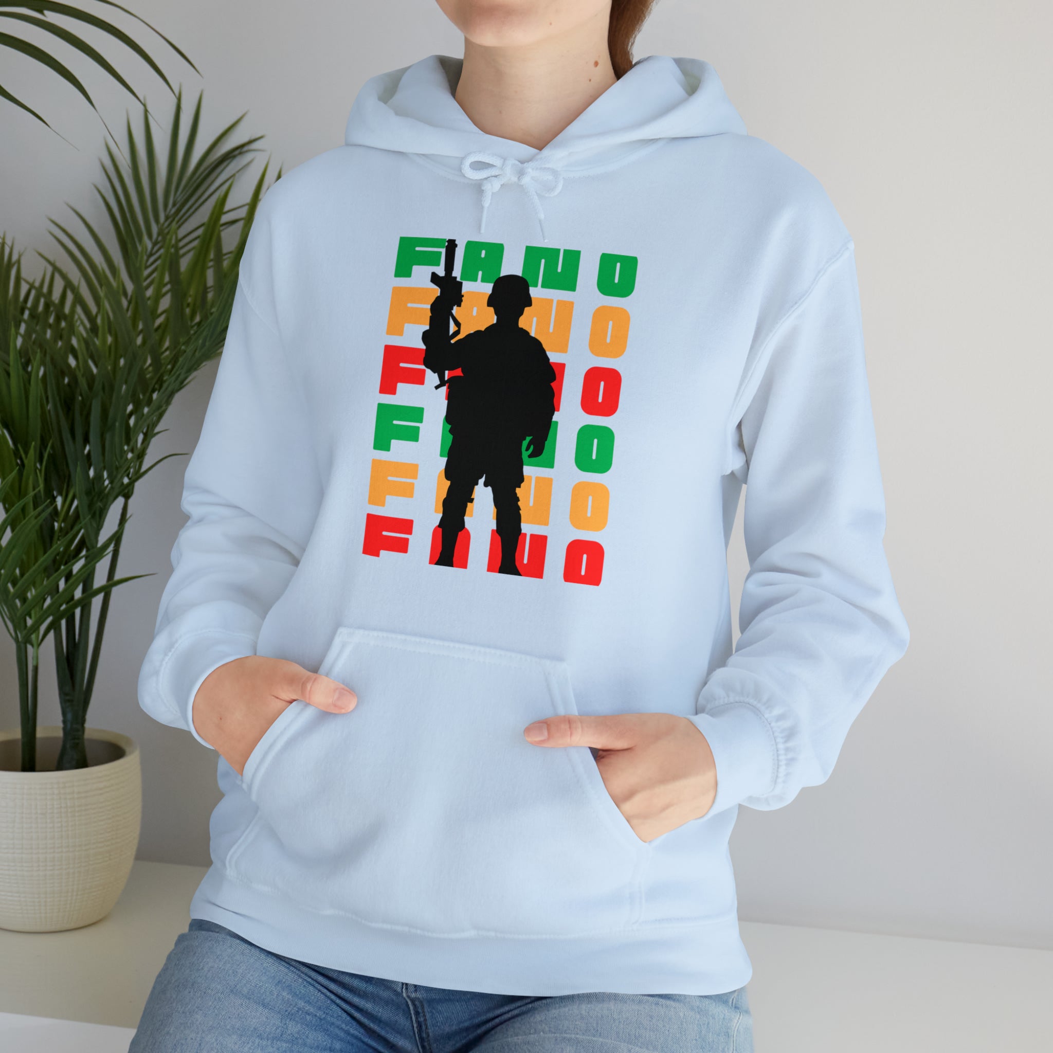 FLAG BACKGROUND FANO UNISEX HOODIE™