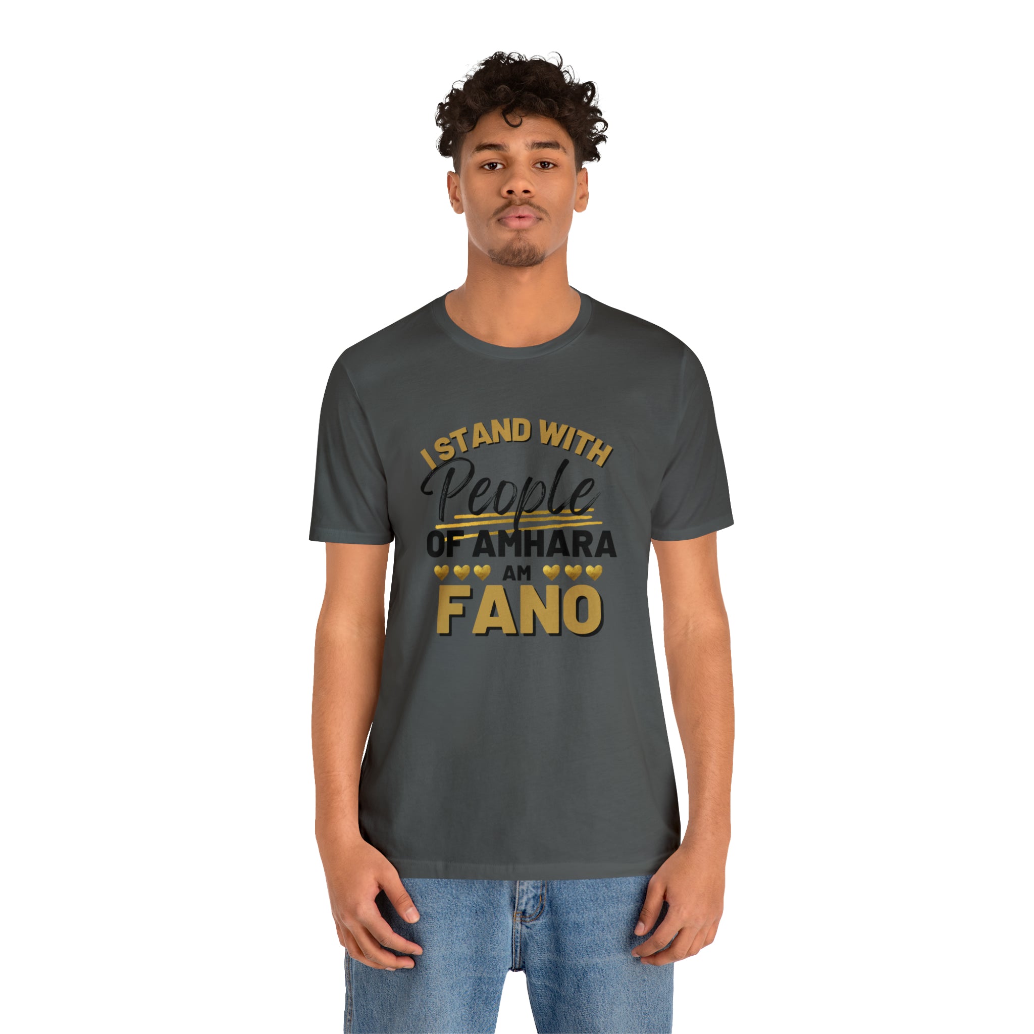 I STAND WITH FANO UNISEX JERSEY TEE