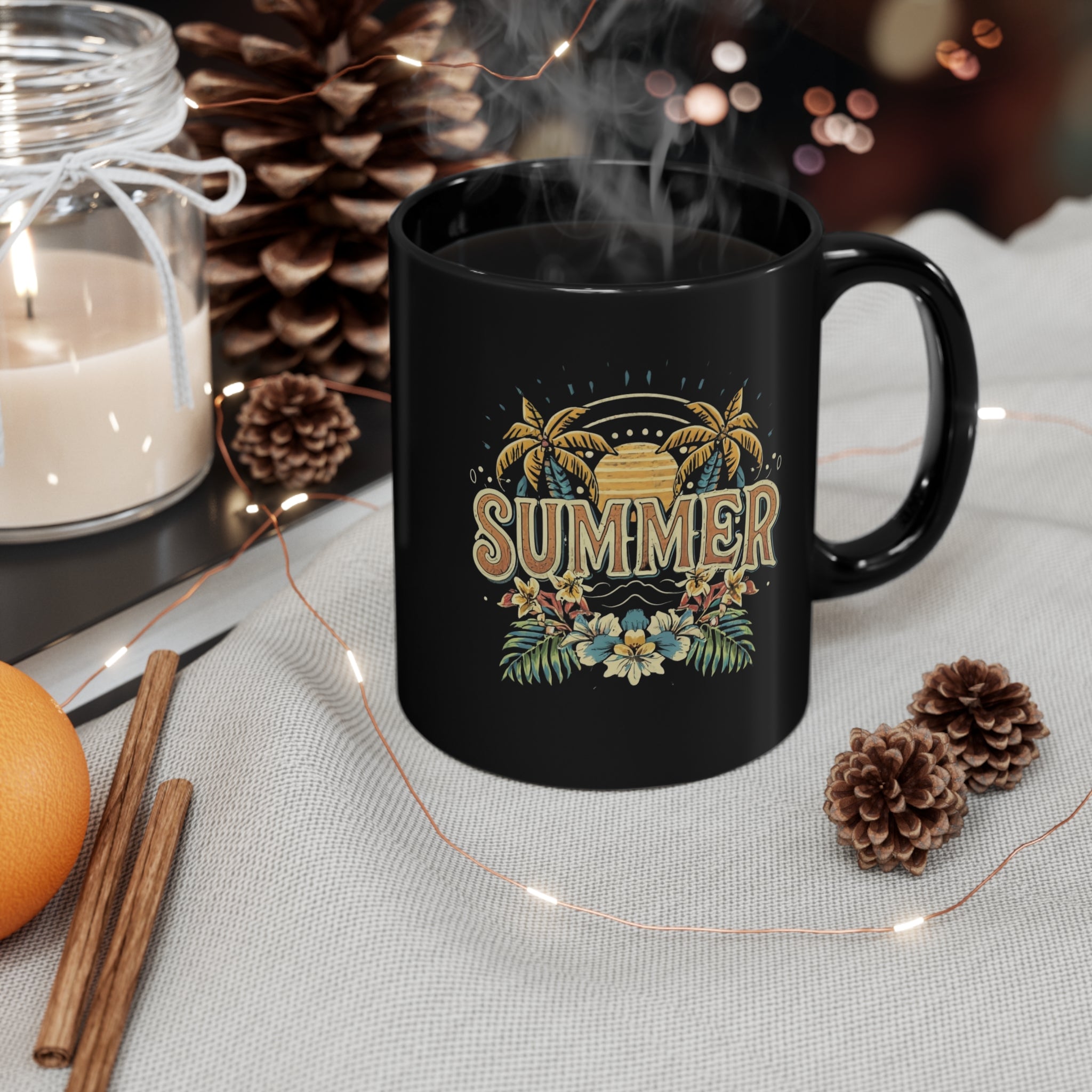 SUMMER 11oz Black Mug