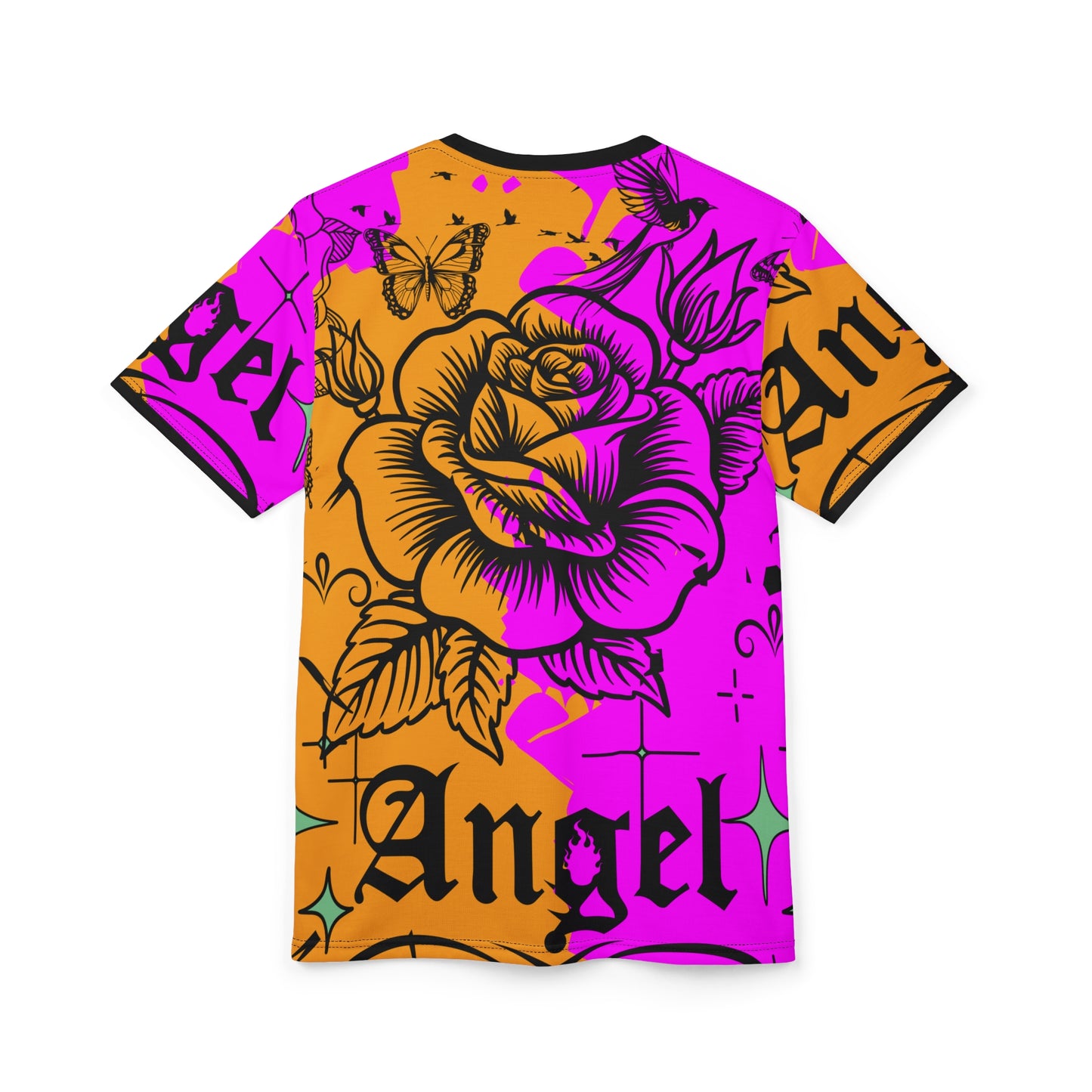 Unisex Floral Graphic Tee - Vibrant Rose Design for Trendy Summer Style