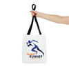 Barefoot Runner Tote Bag (AOP)