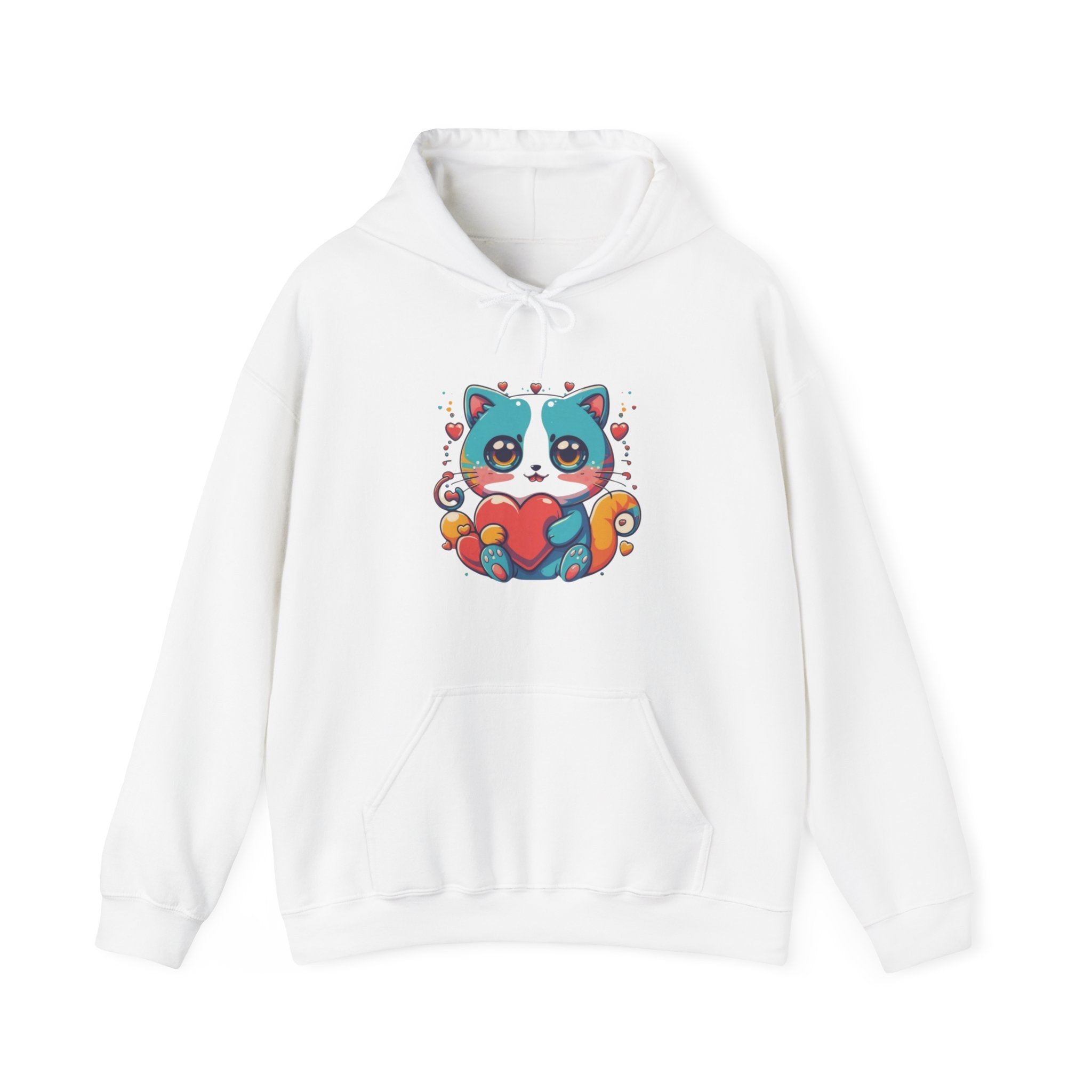 Cute Cat Unisex Heavy Blend™ Hooded Sweatshirt