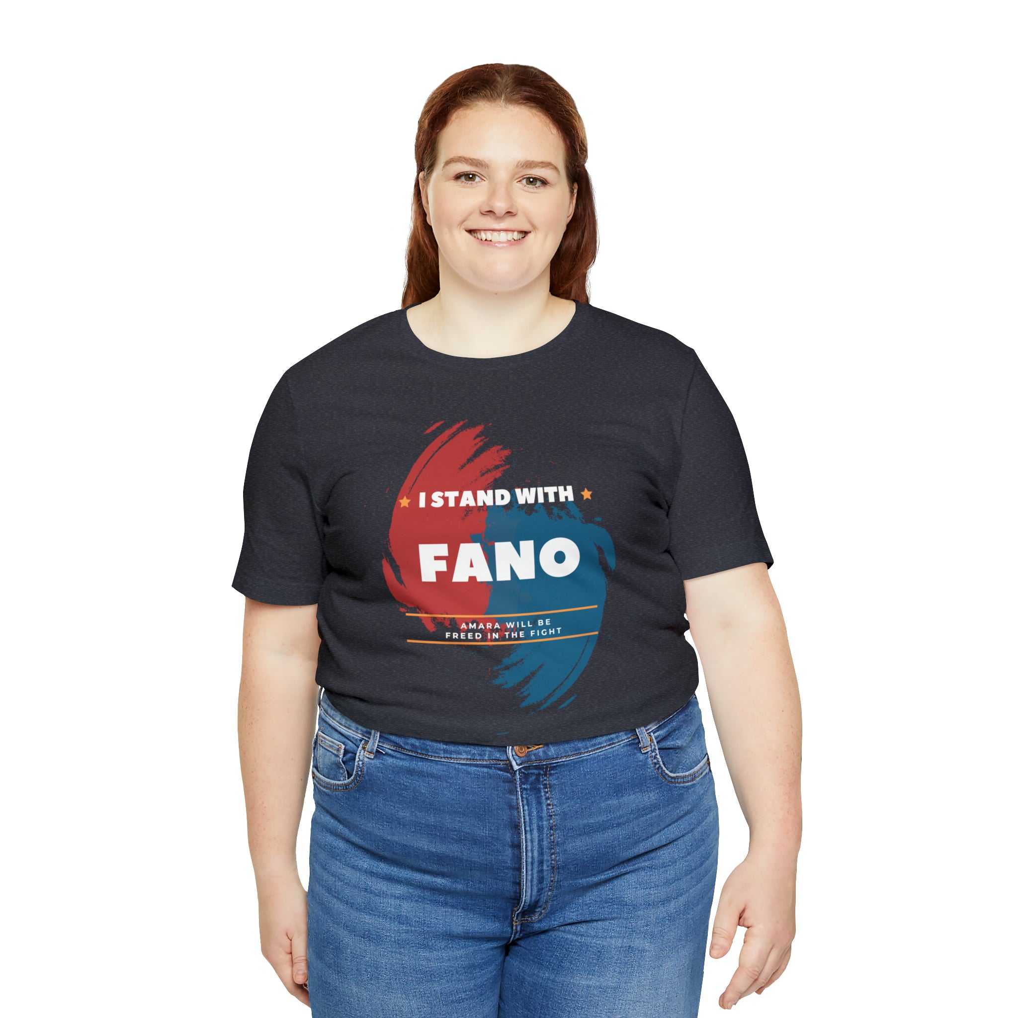 I STAND WITH FANO UNISEX JERSEY TEE