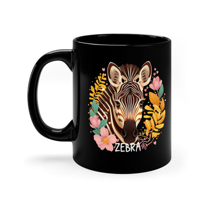 Zebra 11oz Black Mug