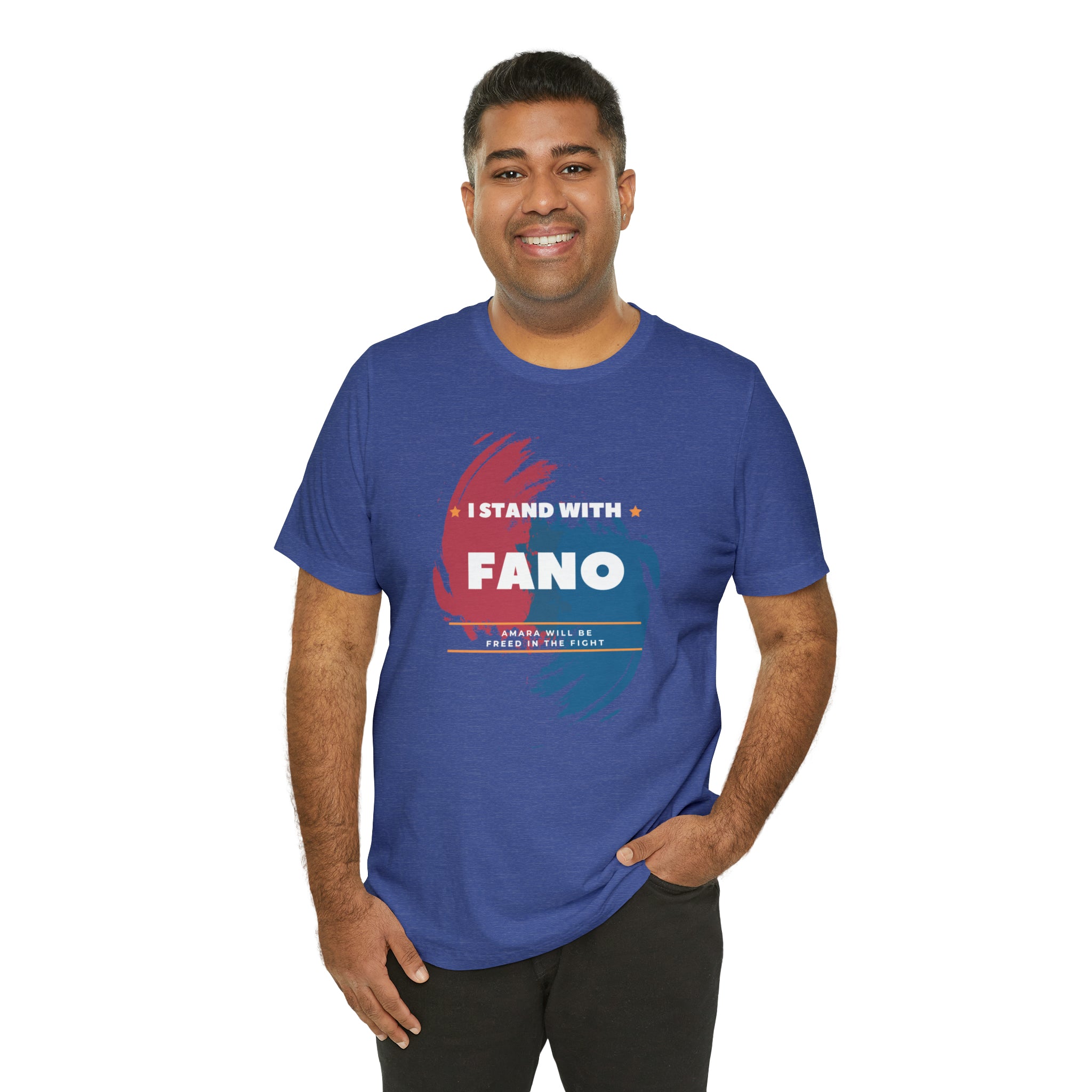 I STAND WITH FANO UNISEX JERSEY TEE