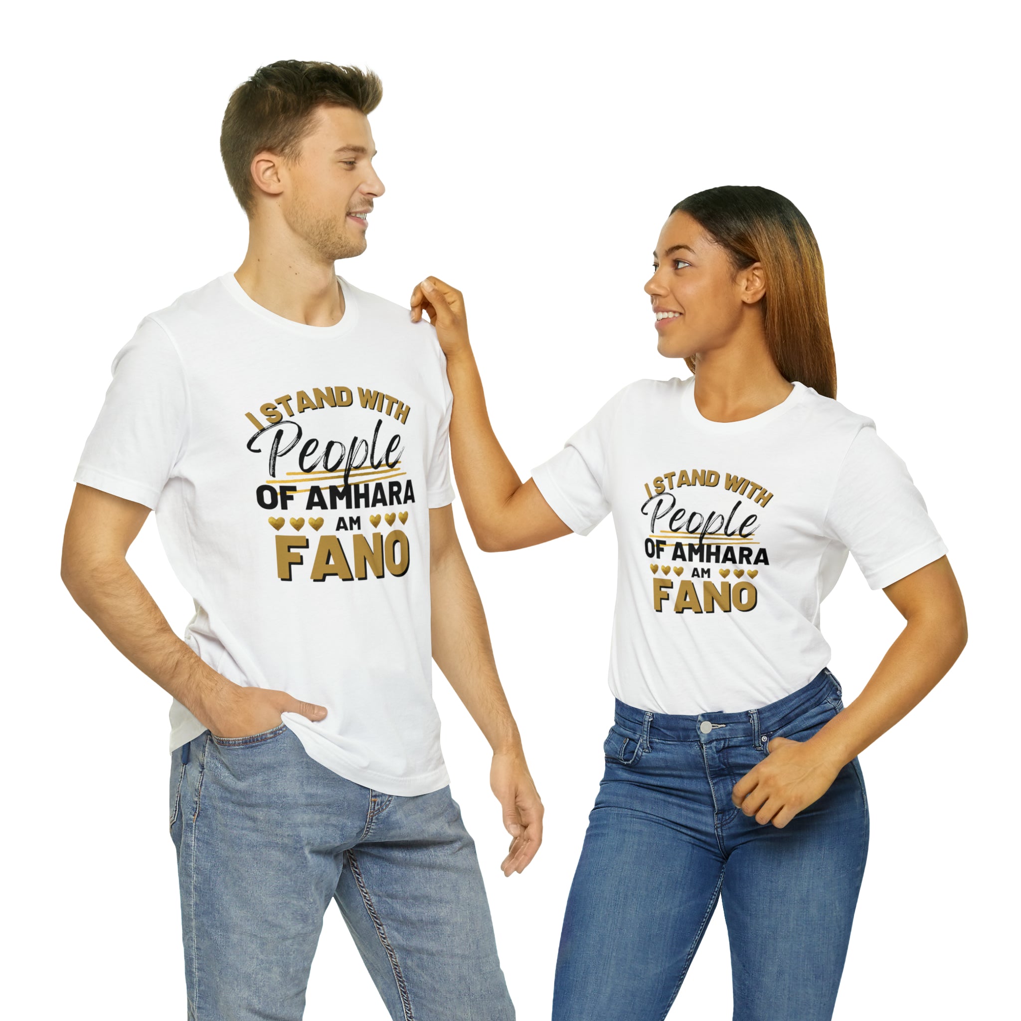 I STAND WITH FANO UNISEX JERSEY TEE