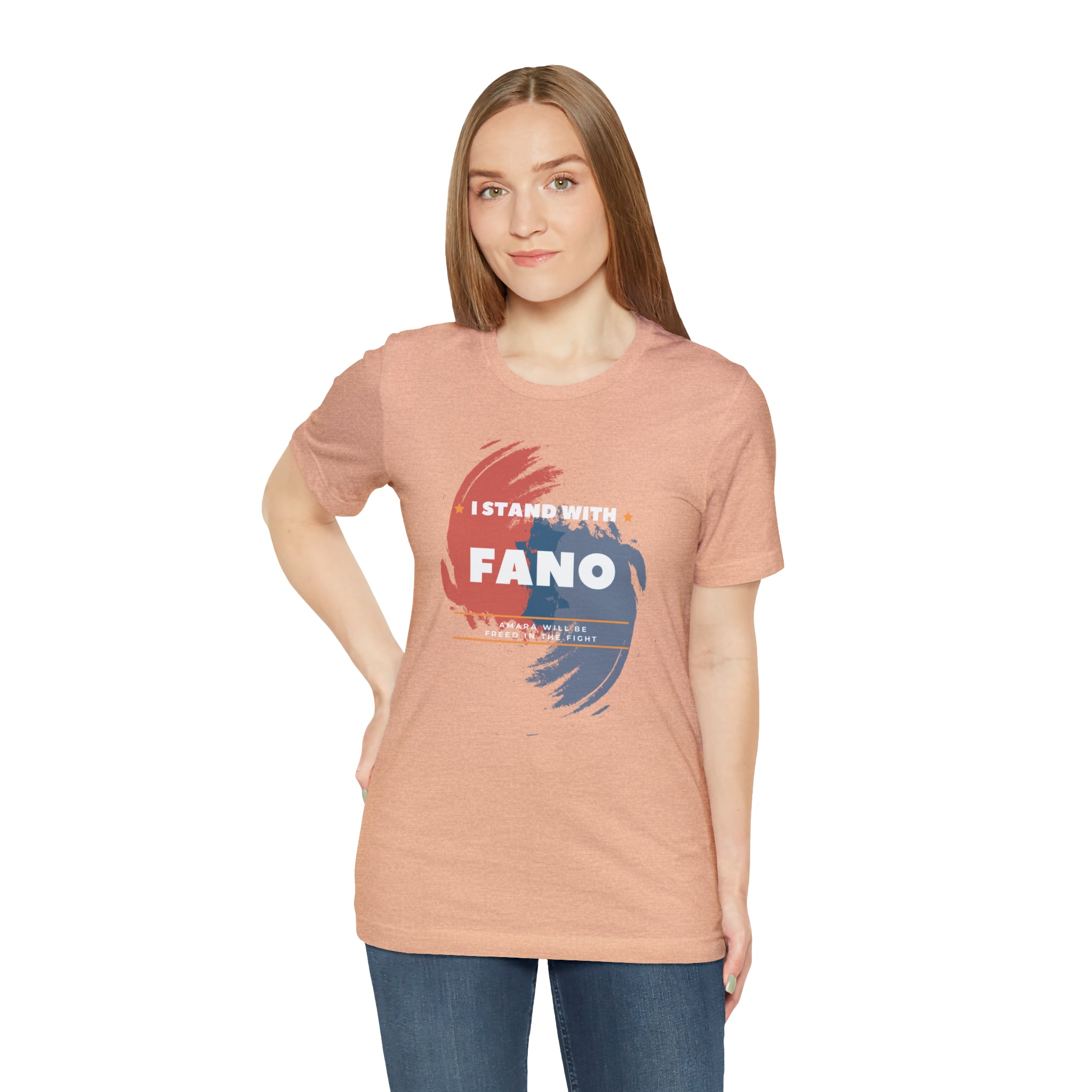 I STAND WITH FANO UNISEX JERSEY TEE