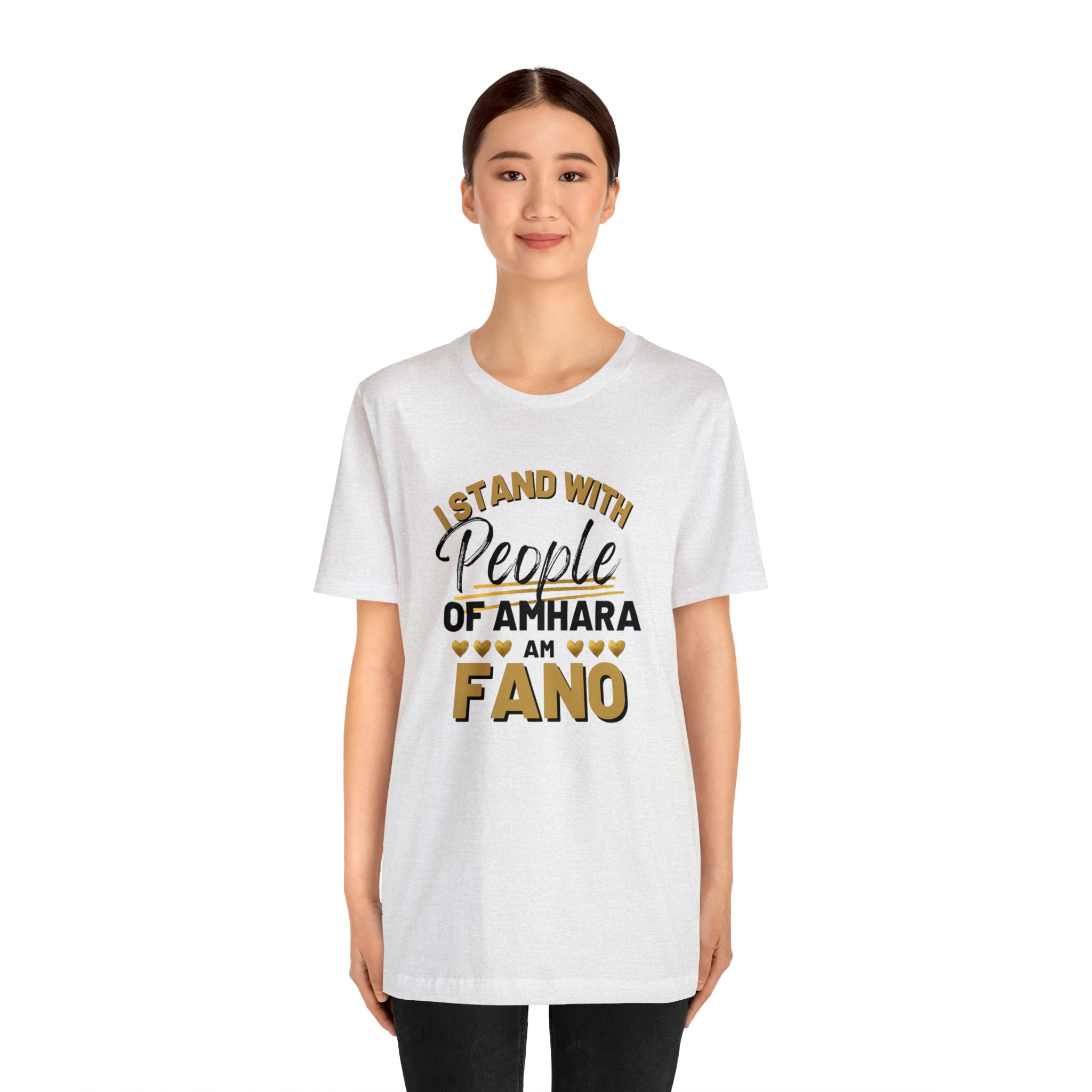 I STAND WITH FANO UNISEX JERSEY TEE