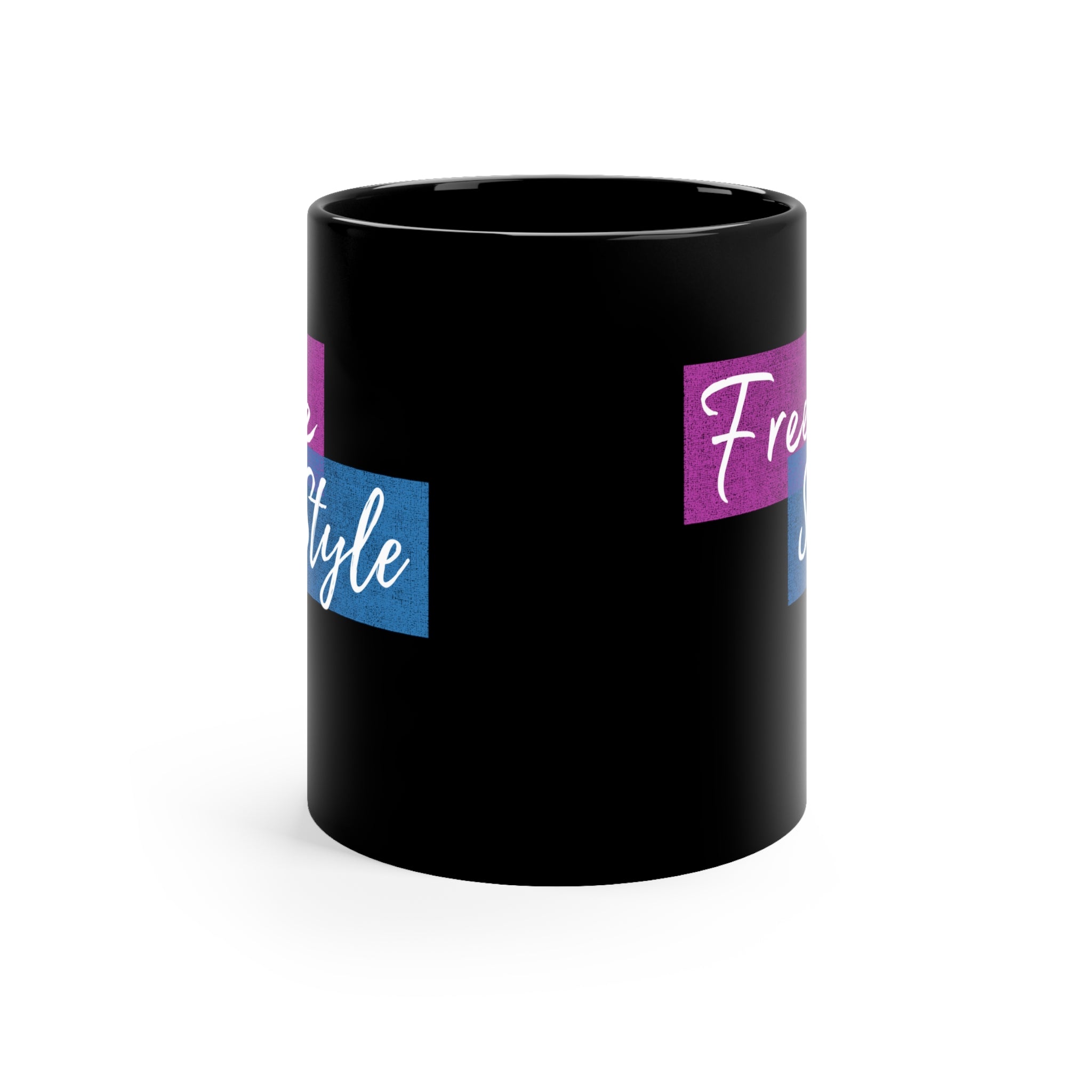 Free Style 11oz Black Mug