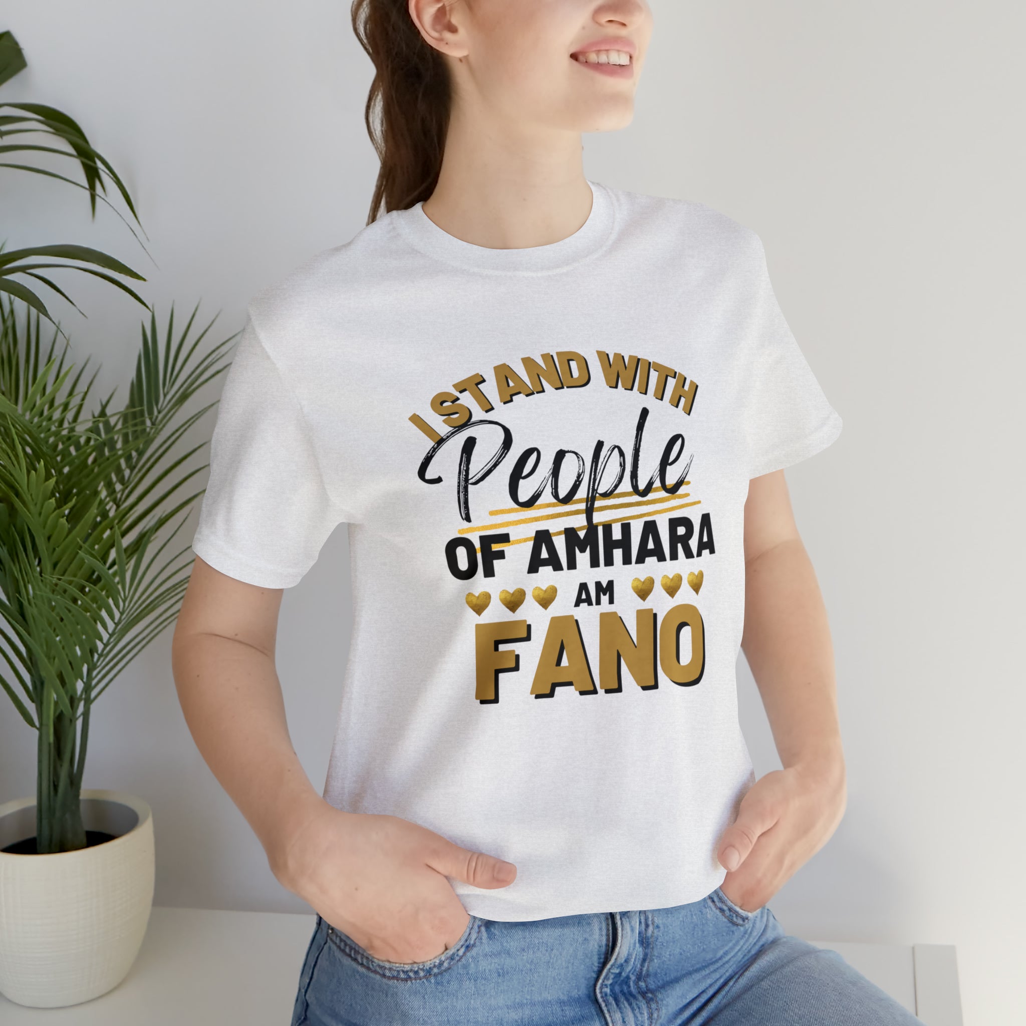 I STAND WITH FANO UNISEX JERSEY TEE