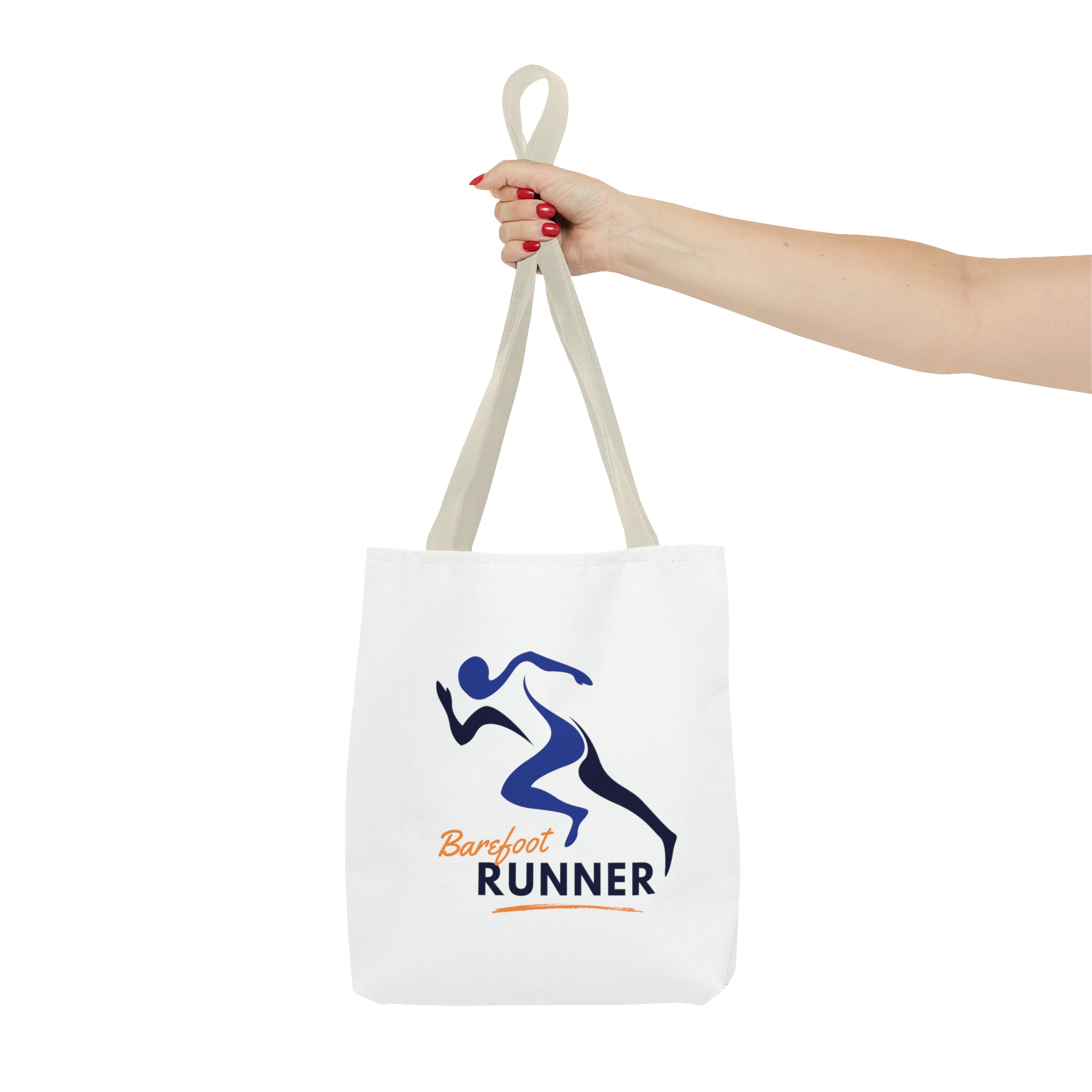 Barefoot Runner Tote Bag (AOP)