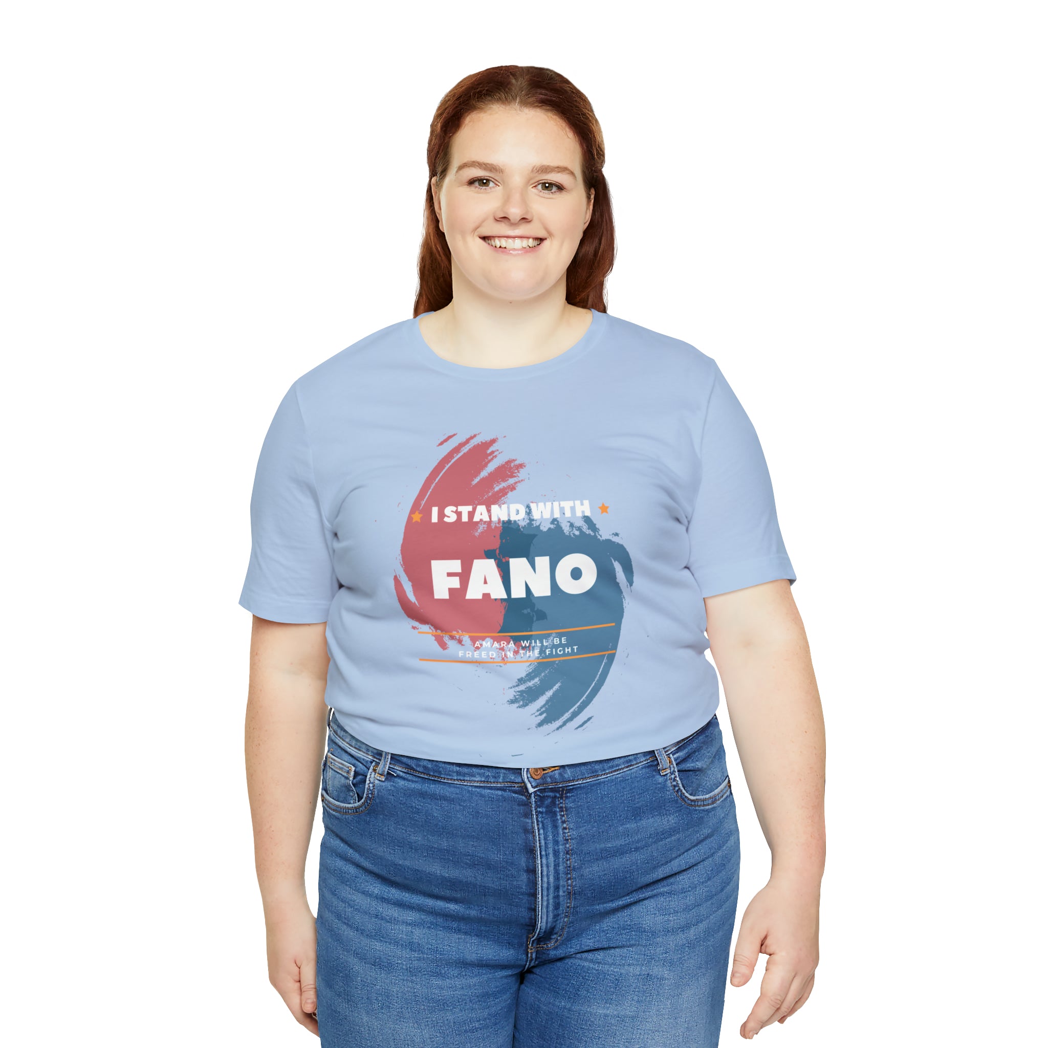 I STAND WITH FANO UNISEX JERSEY TEE