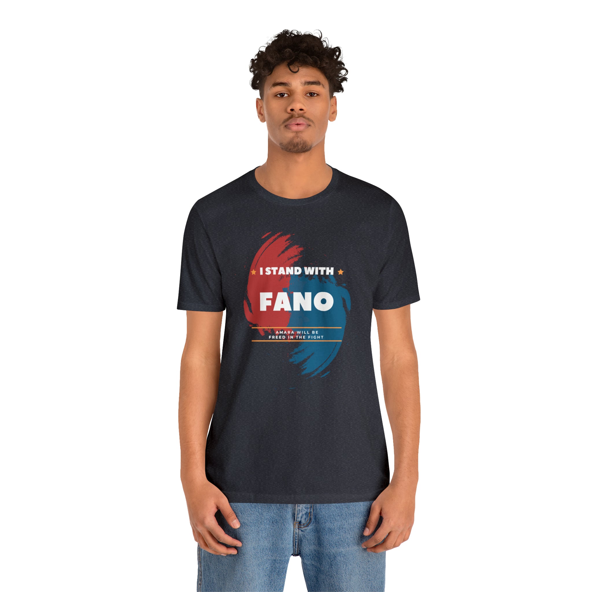 I STAND WITH FANO UNISEX JERSEY TEE