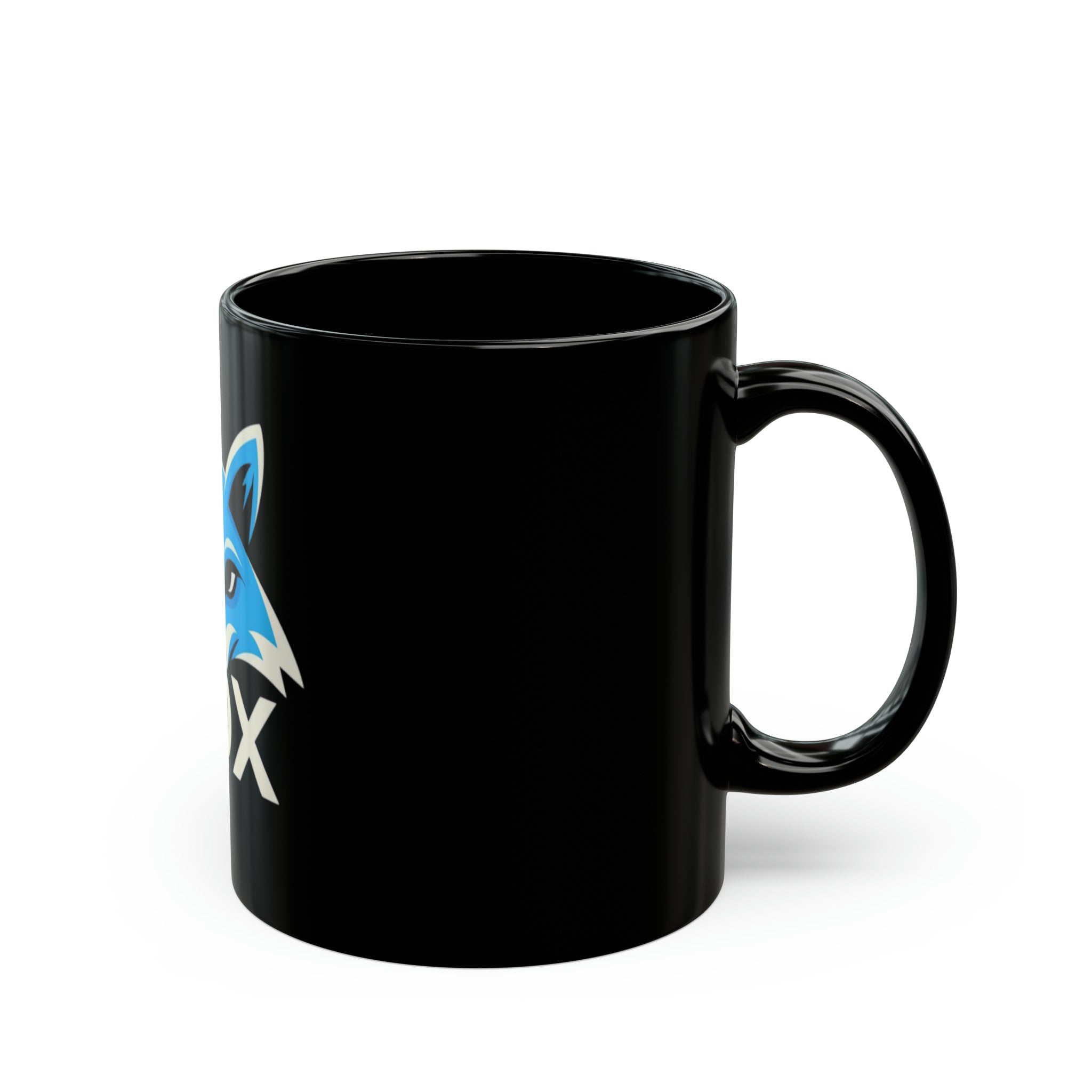 Fox 11oz Black Mug