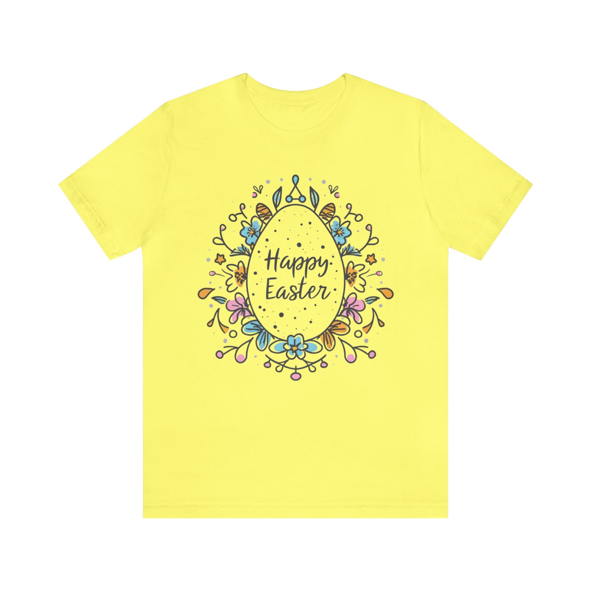 Happy Easter Unisex Jersey Short Sleeve Tee