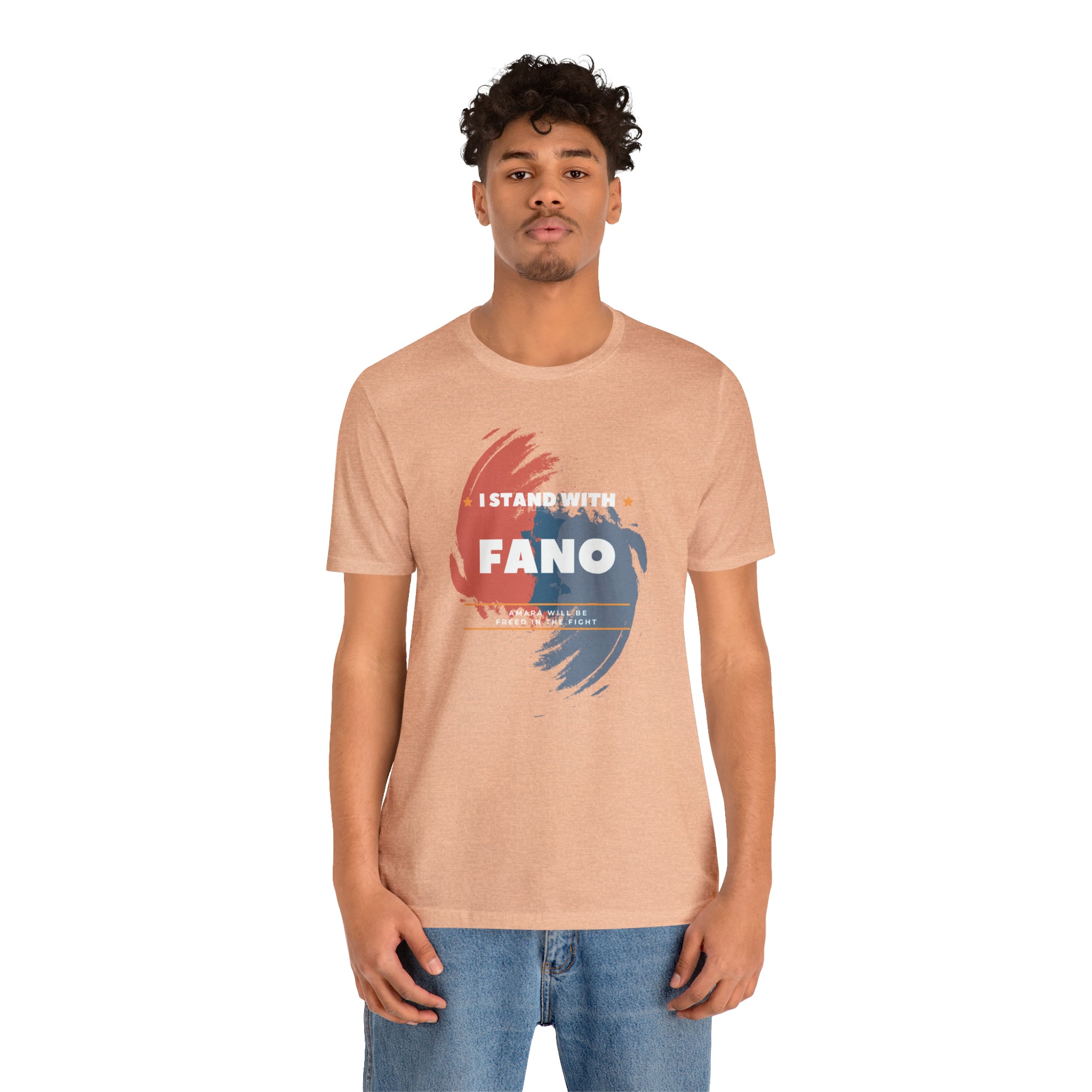 I STAND WITH FANO UNISEX JERSEY TEE