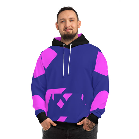 Geometric pink Style Fashion Hoodie - Trendy Purple & Pink Design for Casual Wear