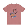 Butterfly & Flower Unisex Jersey Short Sleeve Tee