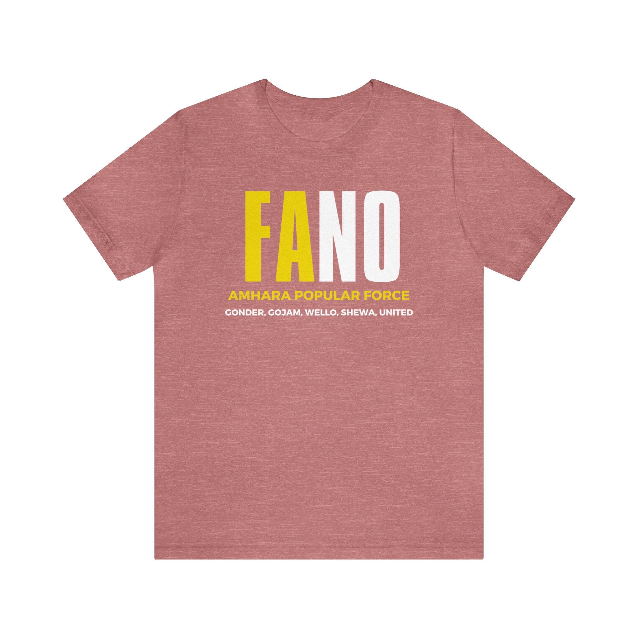 Fano Amhara Popular Force Unisex Jersey Short Sleeve Tee