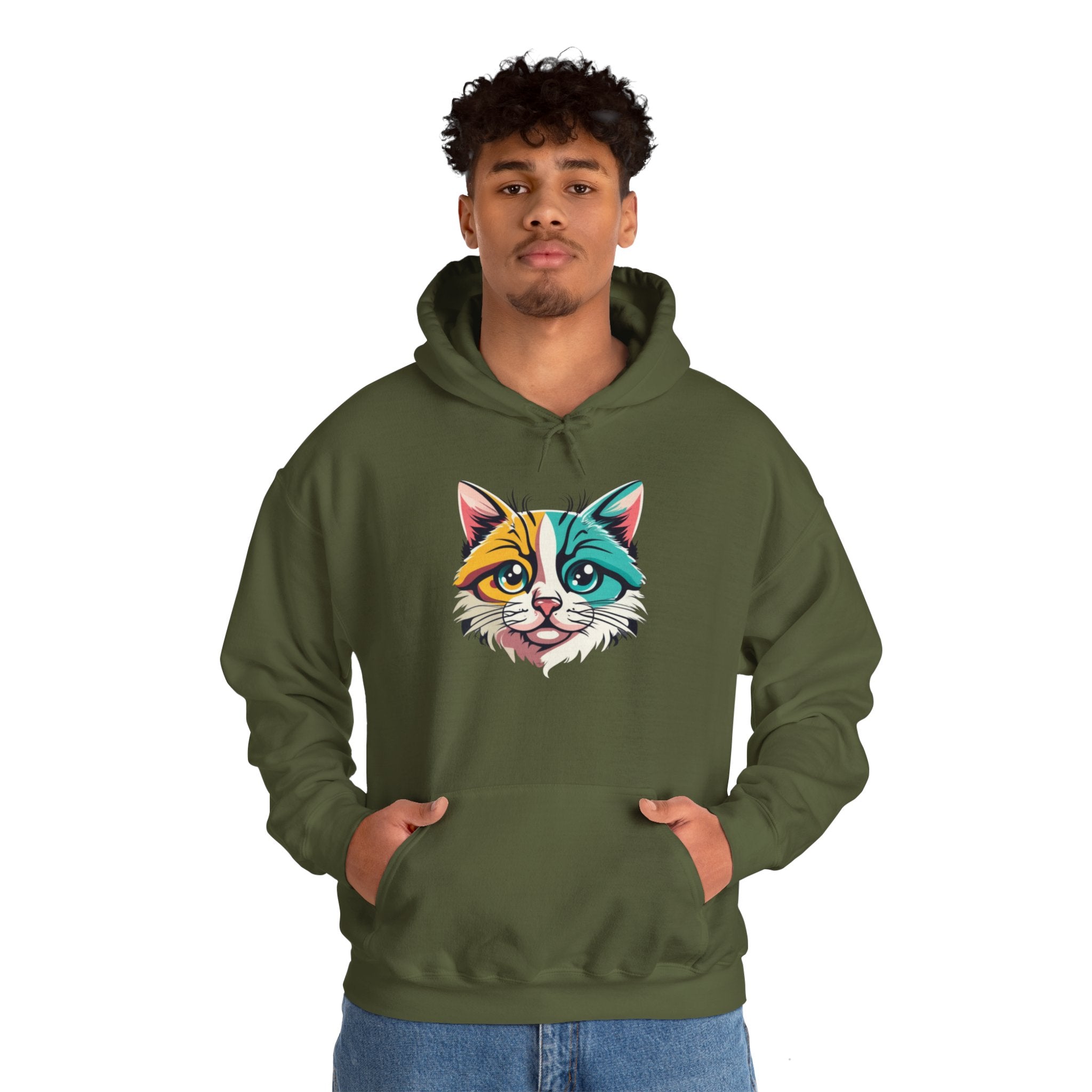 Cat Unisex Heavy Blend™ Hooded Sweatshirt