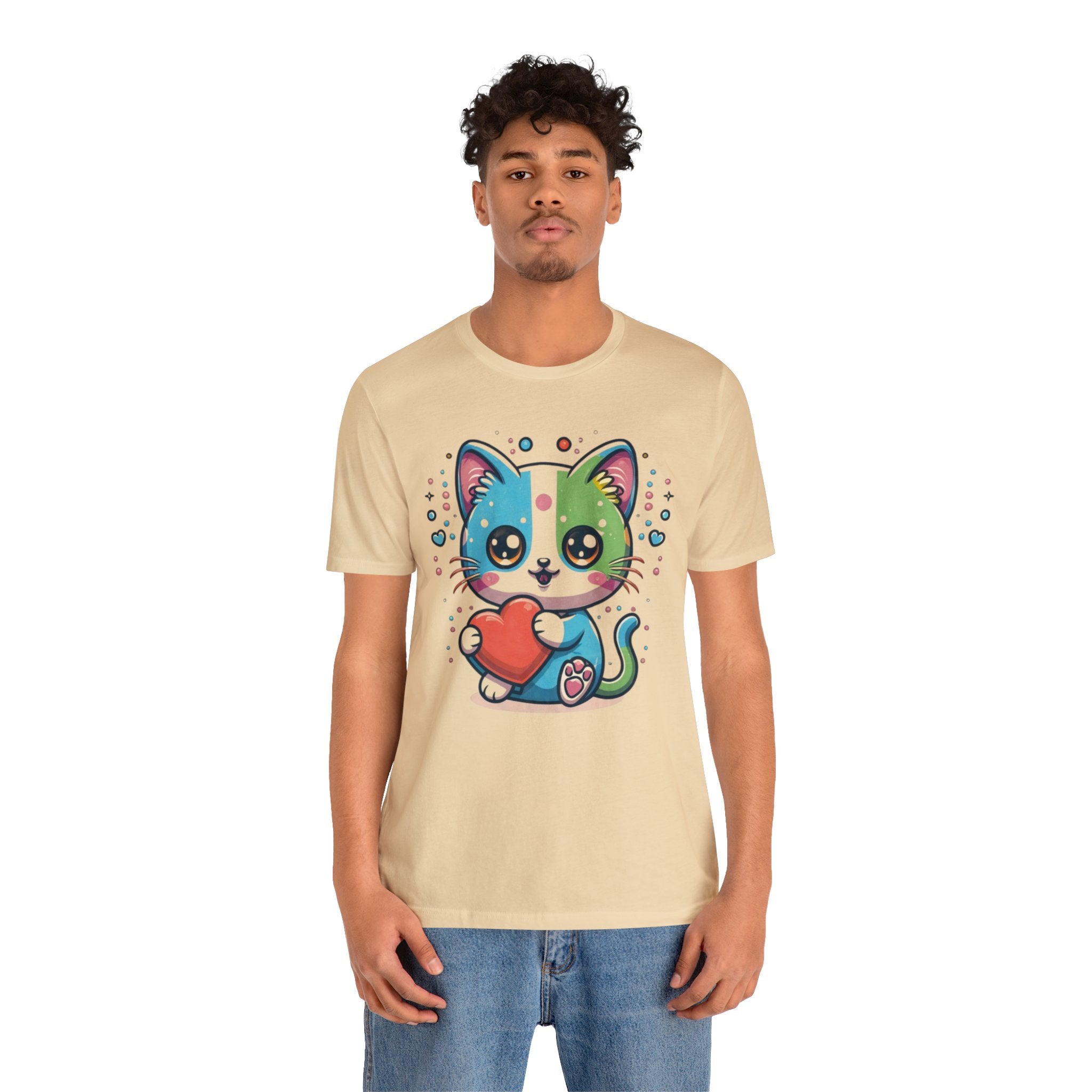 Cute Cat Unisex Jersey Short Sleeve Tee