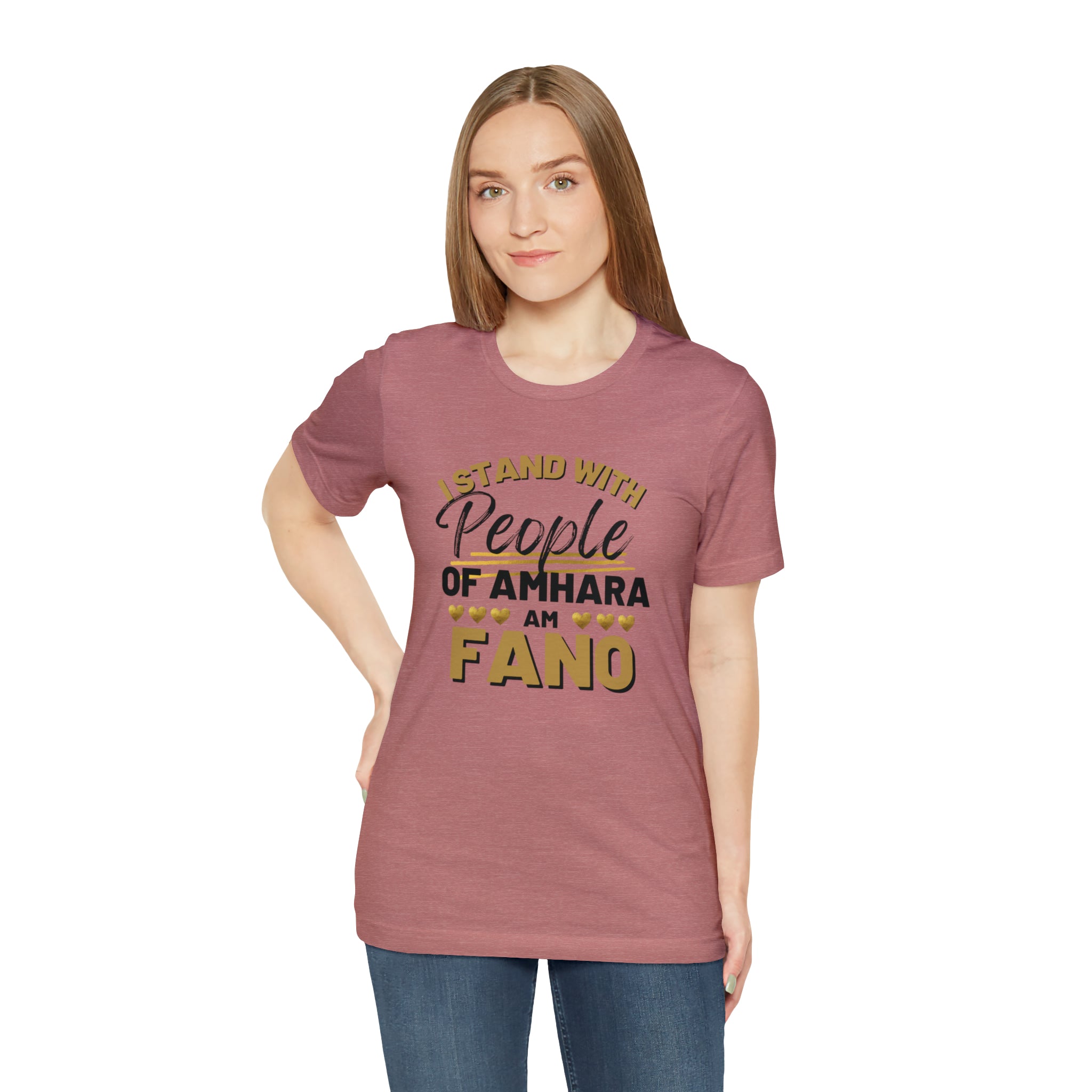 I STAND WITH FANO UNISEX JERSEY TEE