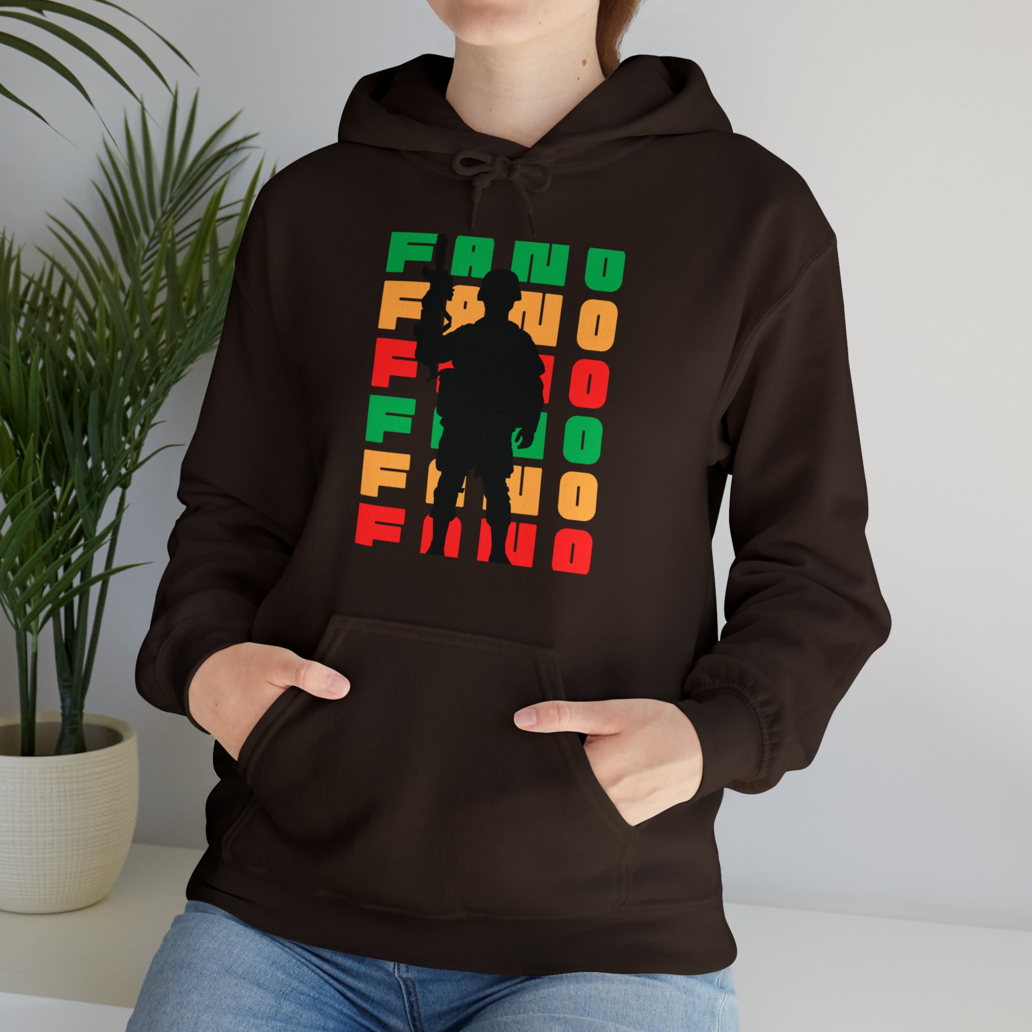 FLAG BACKGROUND FANO UNISEX HOODIE™