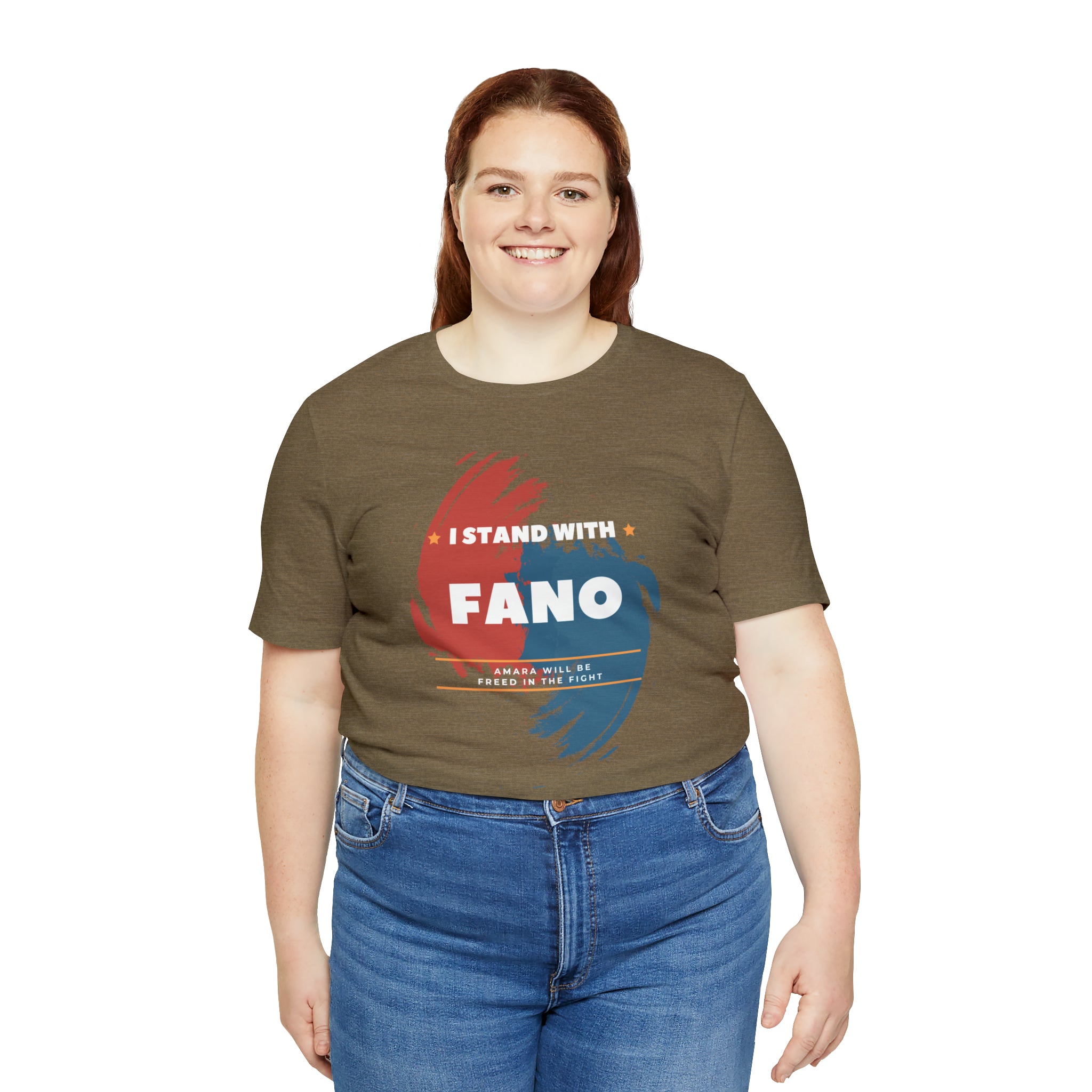 I STAND WITH FANO UNISEX JERSEY TEE