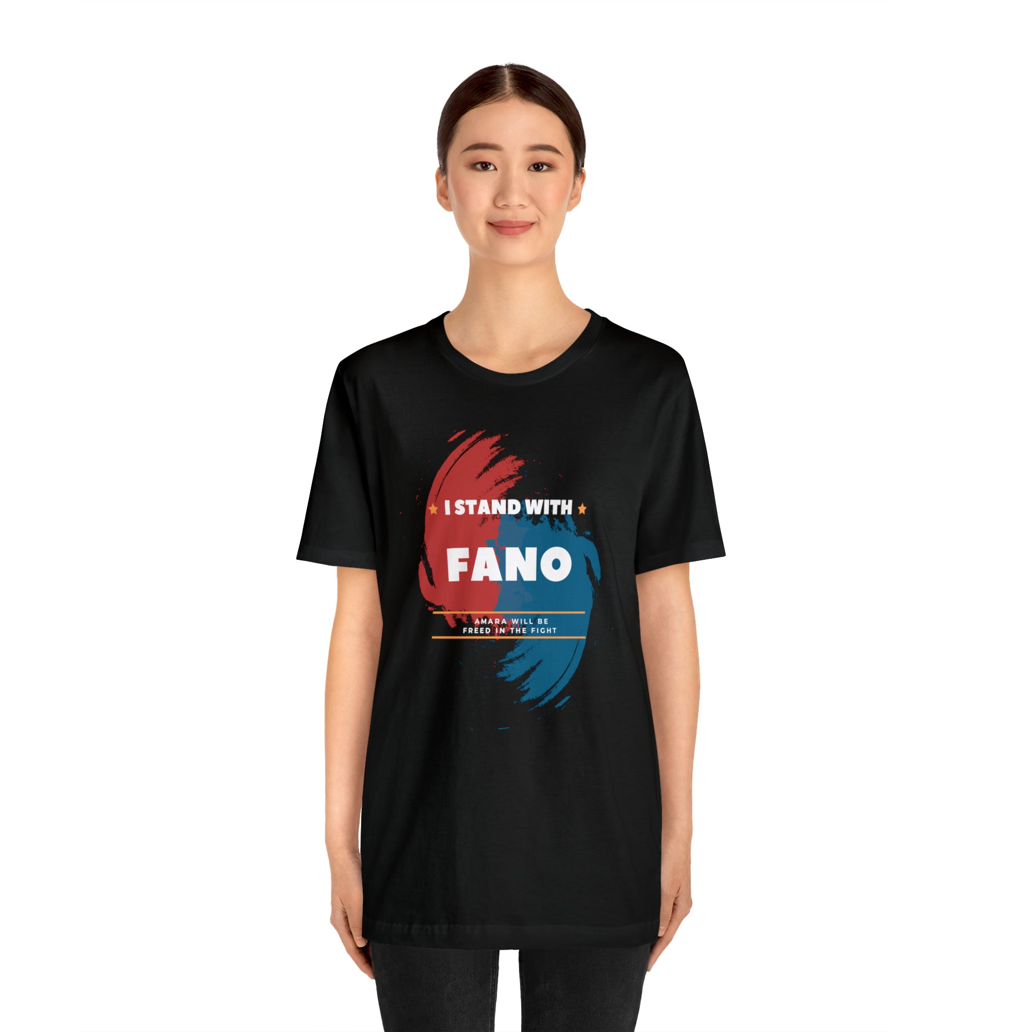 I STAND WITH FANO UNISEX JERSEY TEE