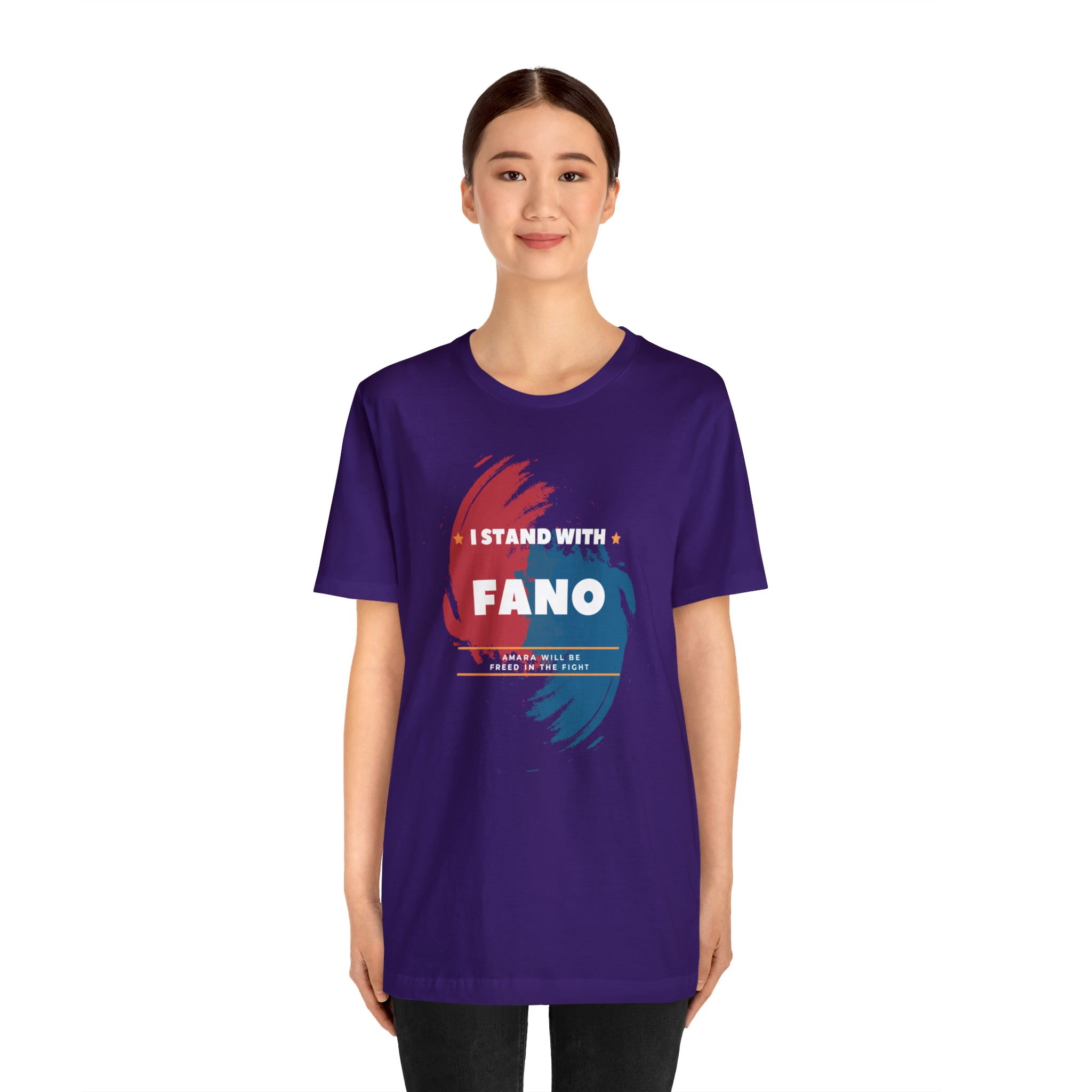 I STAND WITH FANO UNISEX JERSEY TEE