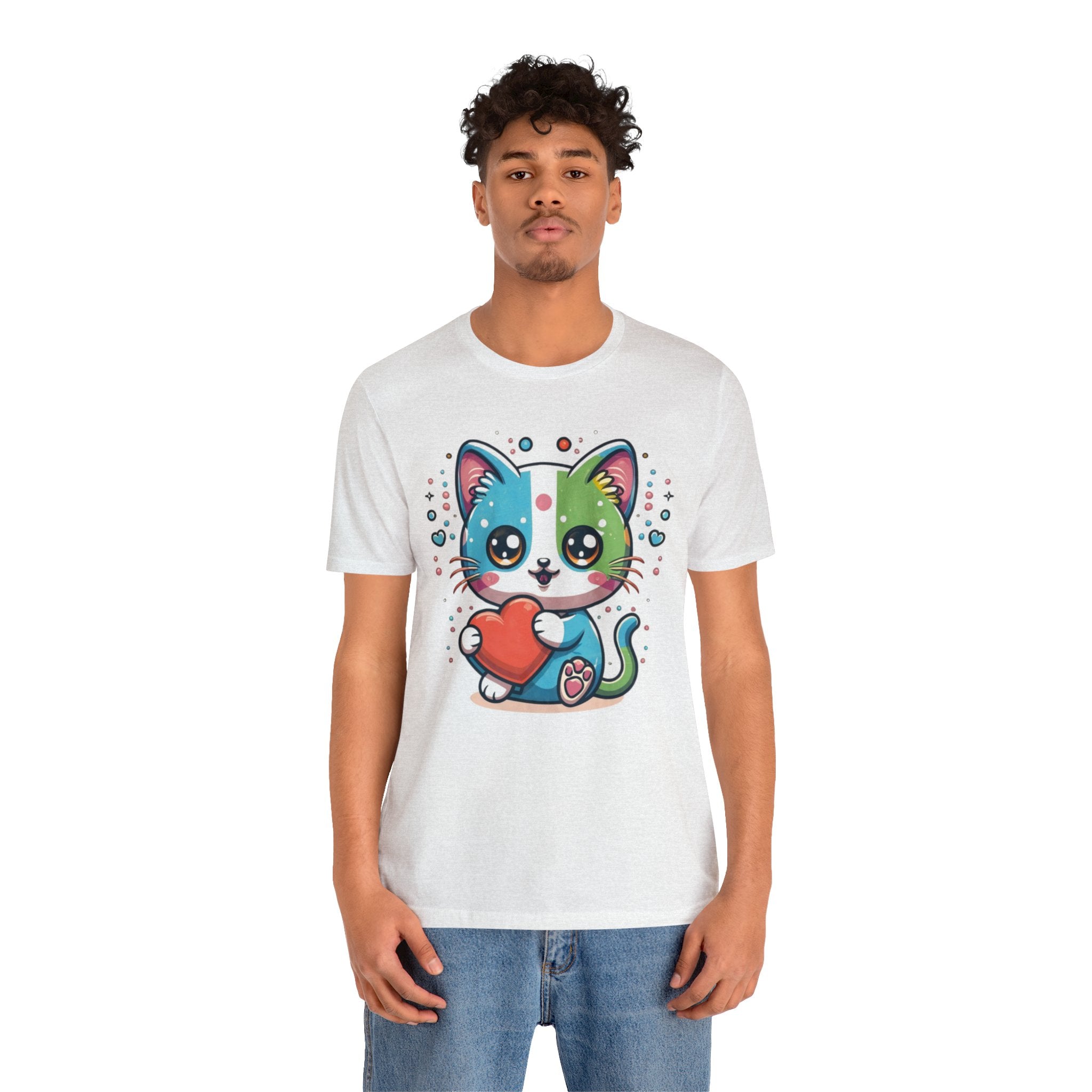 Cute Cat Unisex Jersey Short Sleeve Tee