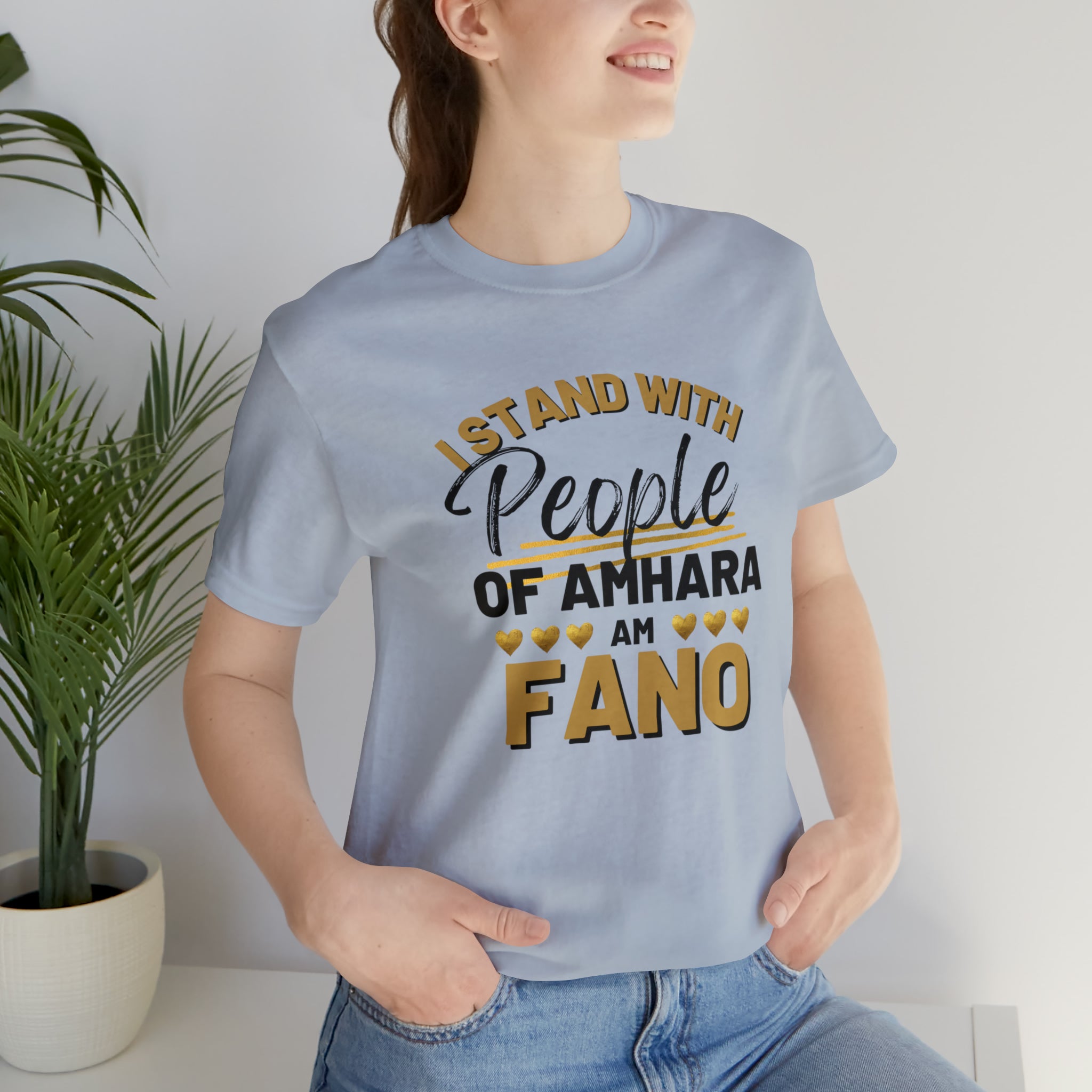 I STAND WITH FANO UNISEX JERSEY TEE