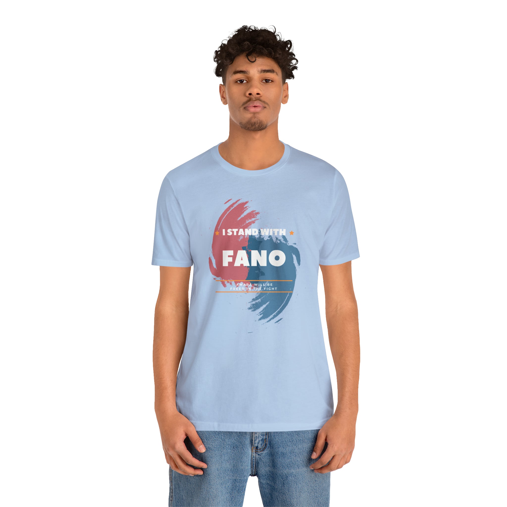 I STAND WITH FANO UNISEX JERSEY TEE