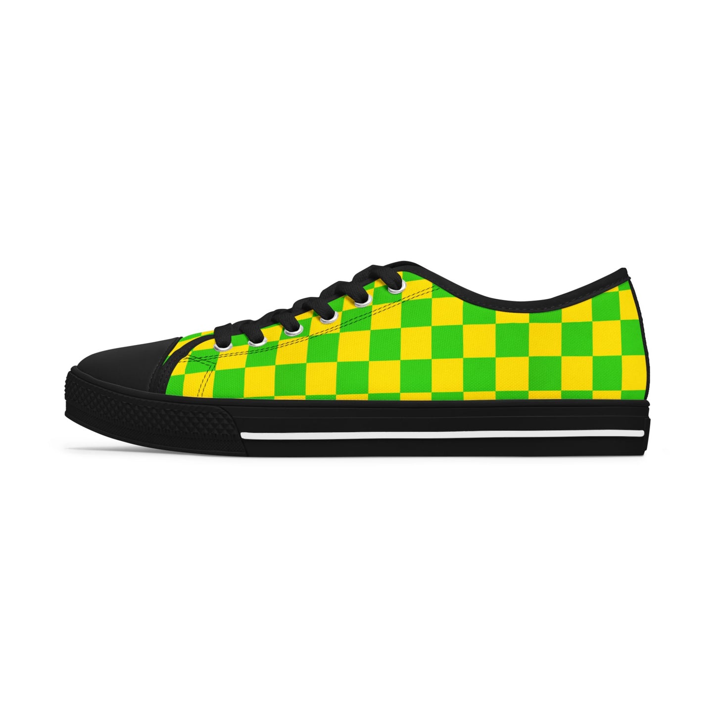 Vibrant Checkerboard Low Top Sneakers for Women, Stylish Everyday Footwear, Casual Sneakers, Trendy Shoes for Summer, Unique Gift Idea