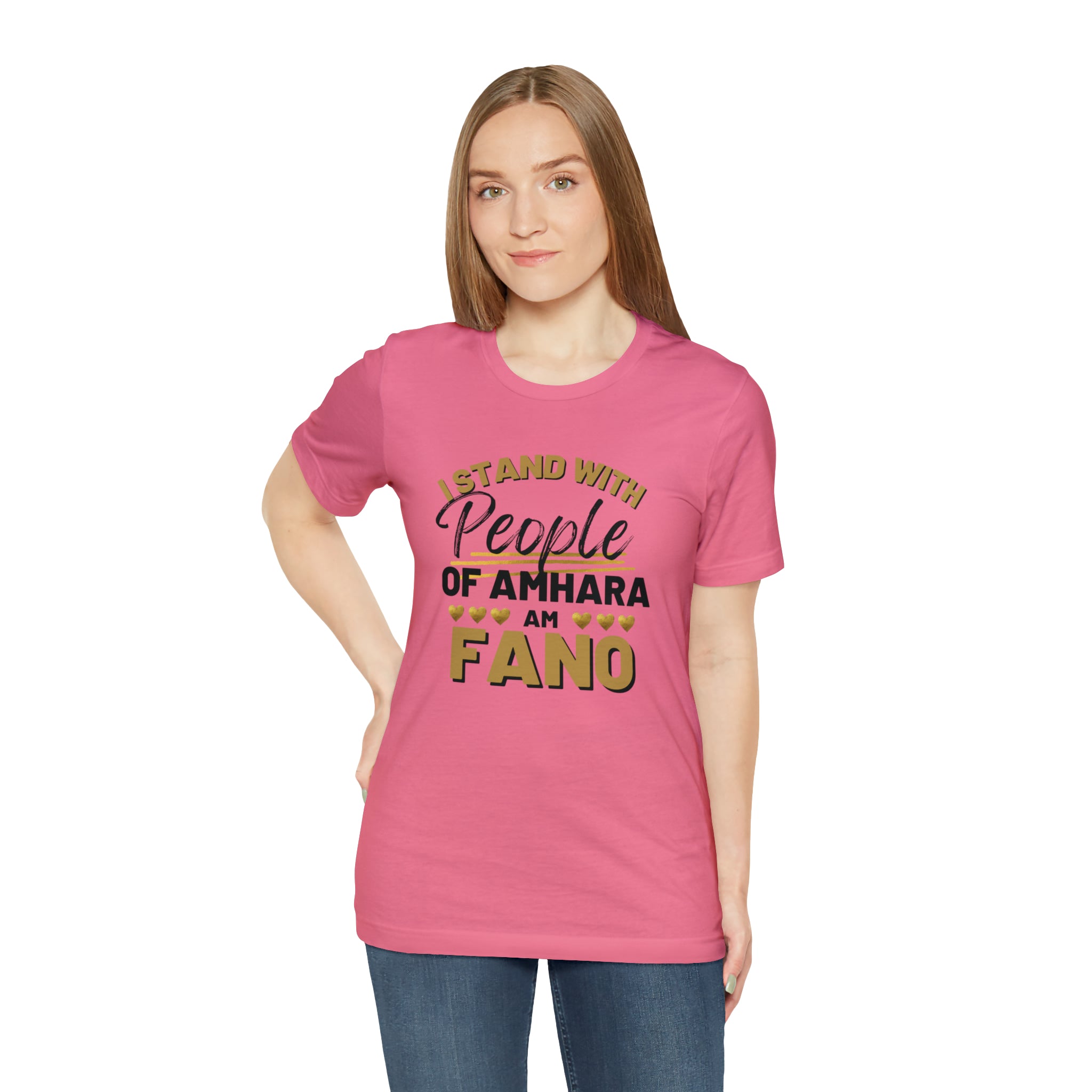 I STAND WITH FANO UNISEX JERSEY TEE