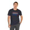 USA FLAG COLOR  UNISEX JERSEY T-SHIRT