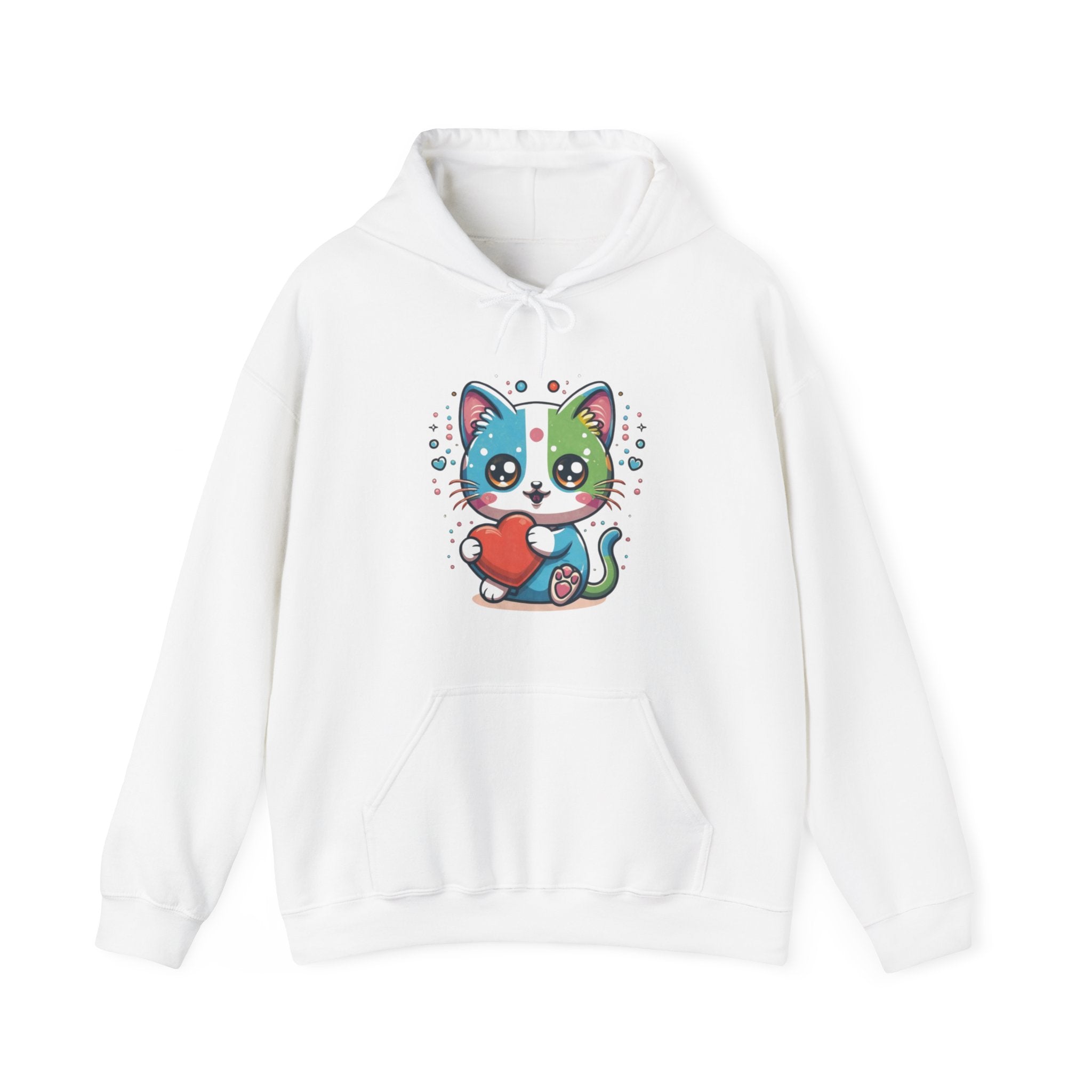 Cute Cat Unisex Heavy Blend™ Hooded Sweatshirt