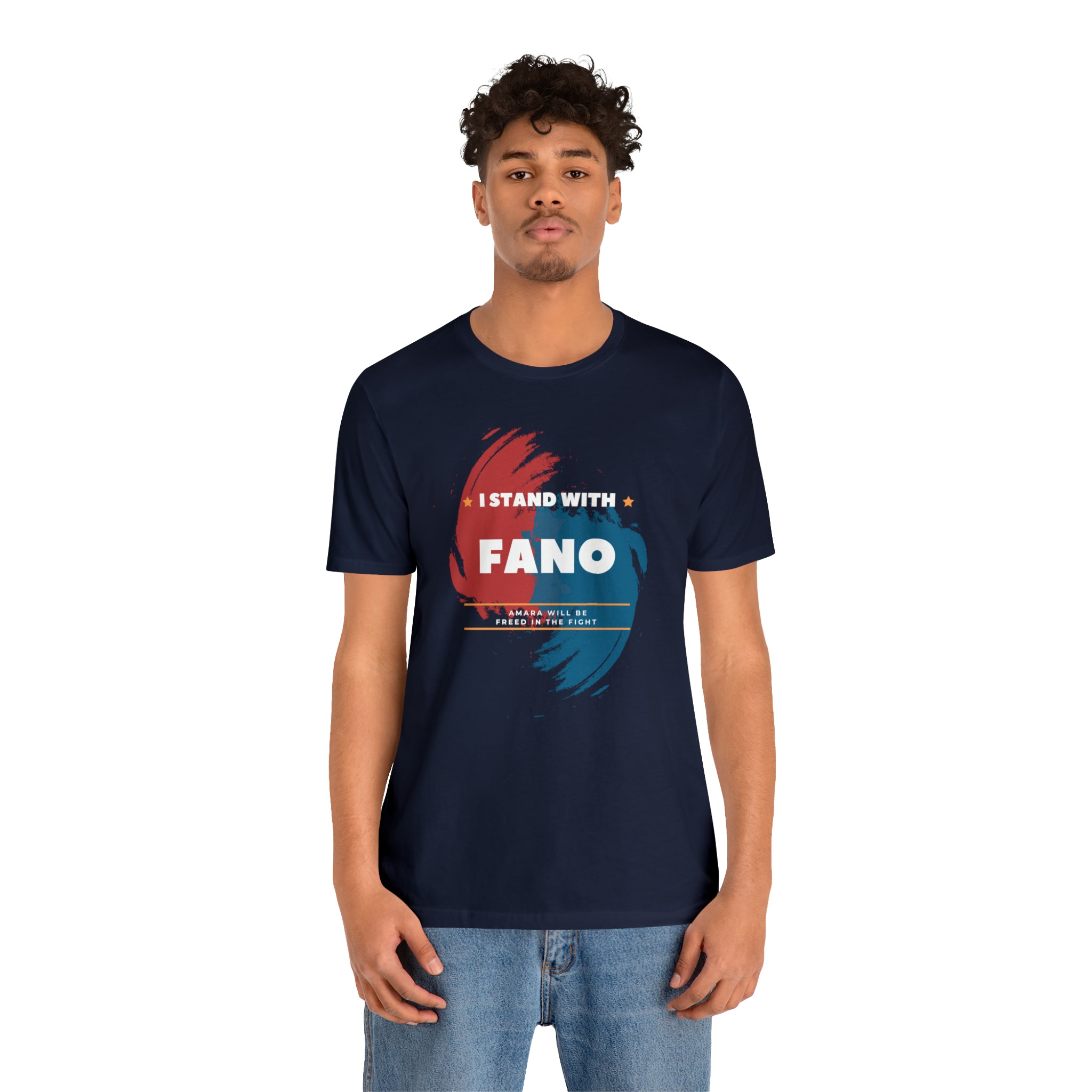 I STAND WITH FANO UNISEX JERSEY TEE