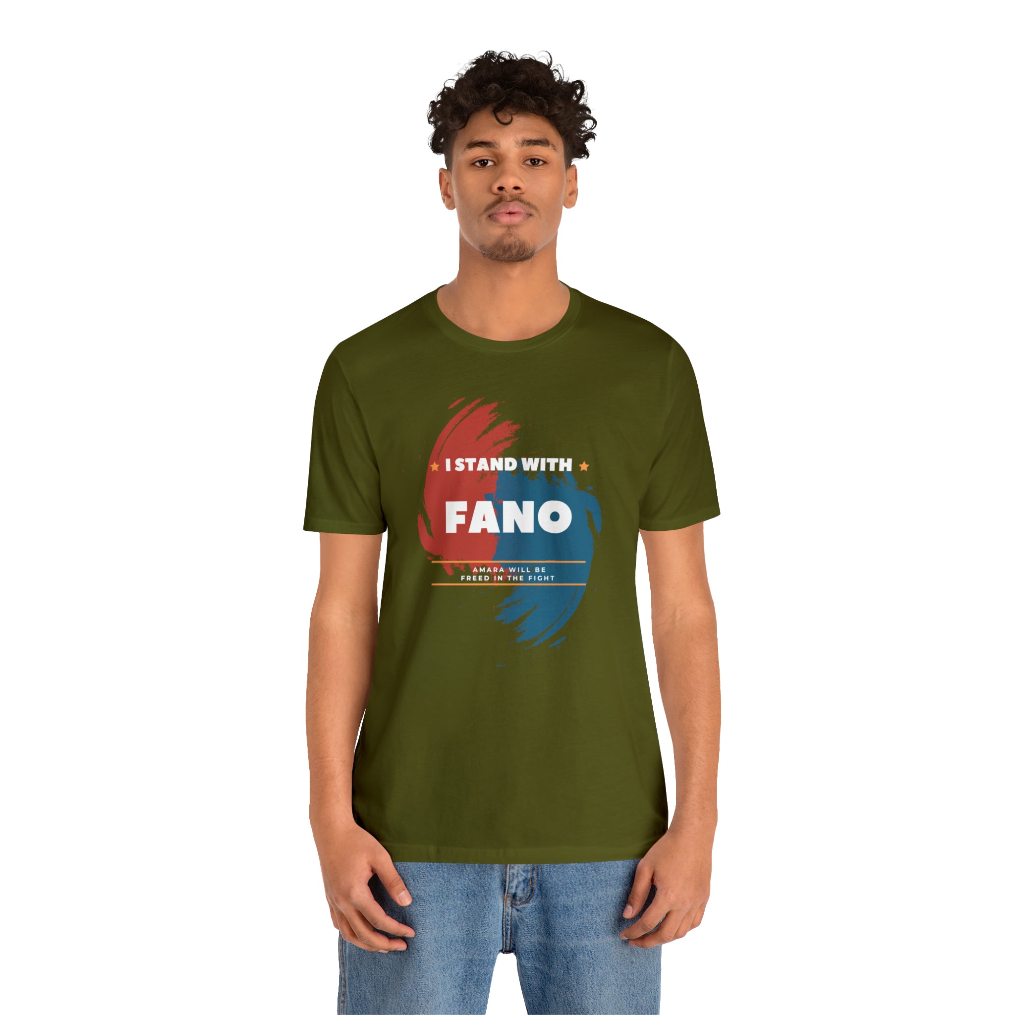 I STAND WITH FANO UNISEX JERSEY TEE